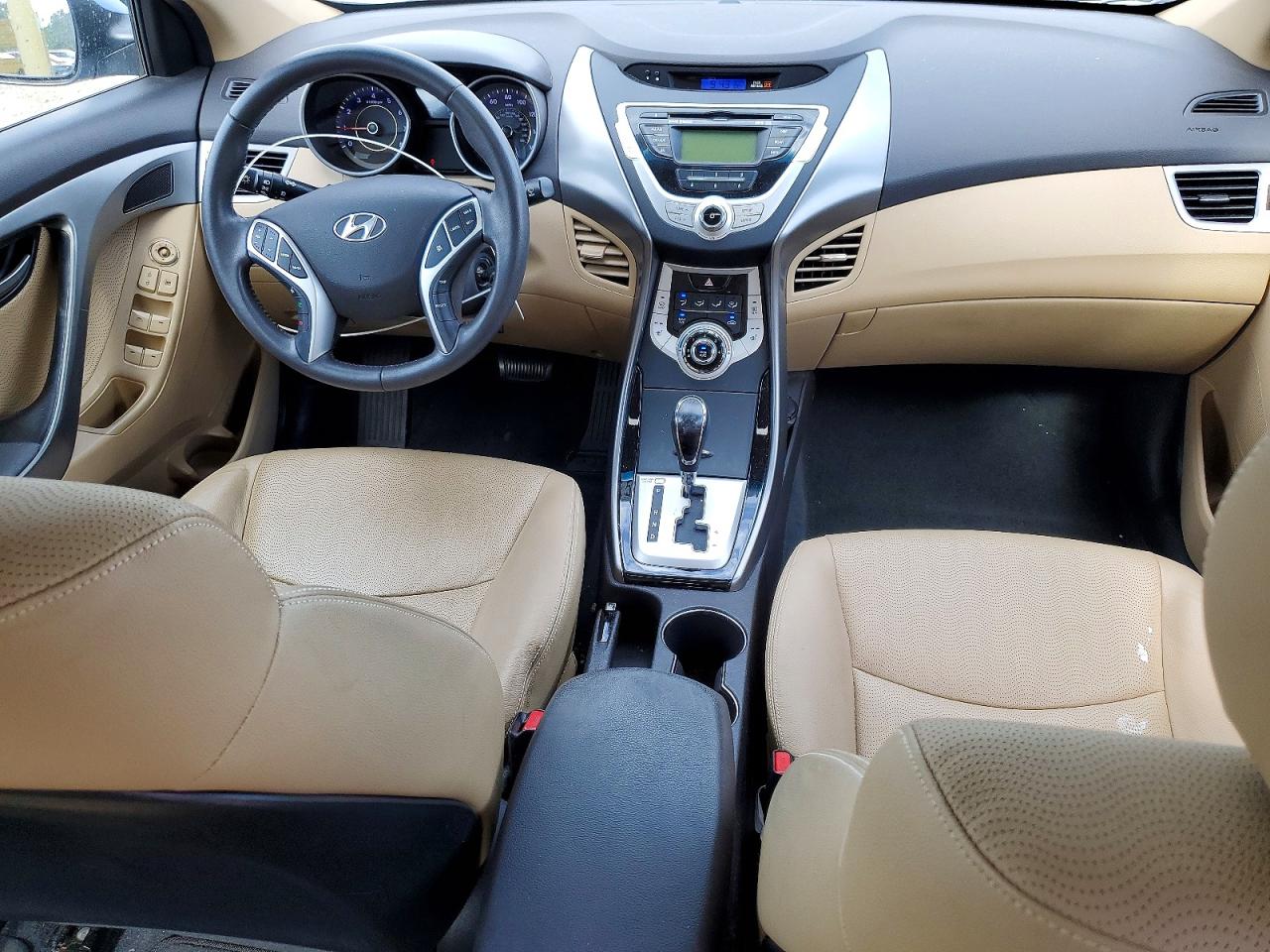2012 Hyundai Elantra Limited Blue vin: KMHDH4AE3CU471340