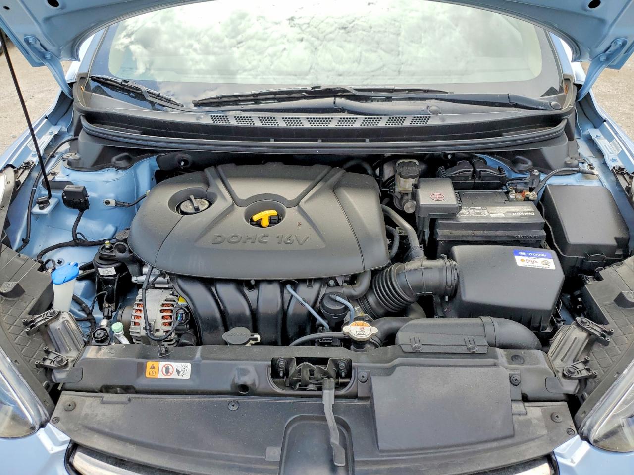 2012 Hyundai Elantra Limited Blue vin: KMHDH4AE3CU471340