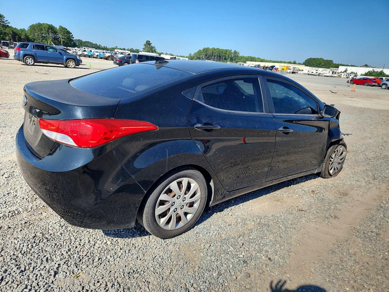 2012 Hyundai Elantra Gls Black vin: KMHDH4AE3CU474206