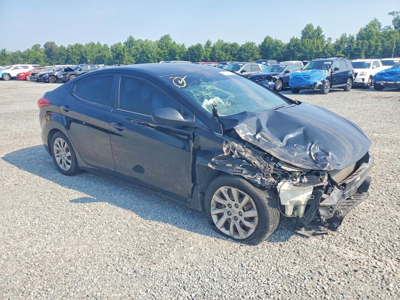 2012 Hyundai Elantra Gls Black vin: KMHDH4AE3CU474206