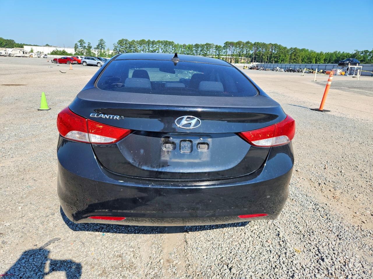 2012 Hyundai Elantra Gls Black vin: KMHDH4AE3CU474206