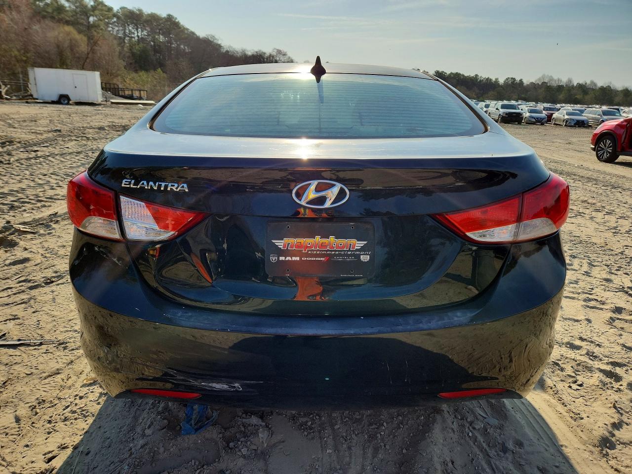 2012 Hyundai Elantra Gls Black vin: KMHDH4AE3CU475713