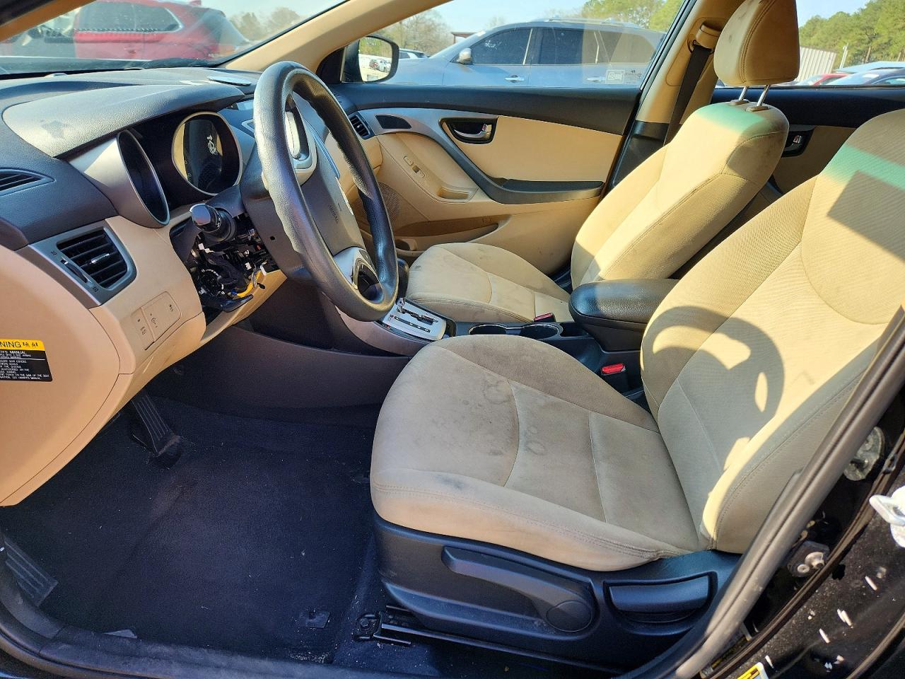 2012 Hyundai Elantra Gls Black vin: KMHDH4AE3CU475713
