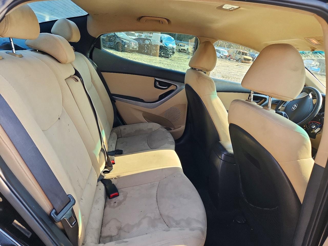 2012 Hyundai Elantra Gls Black vin: KMHDH4AE3CU475713