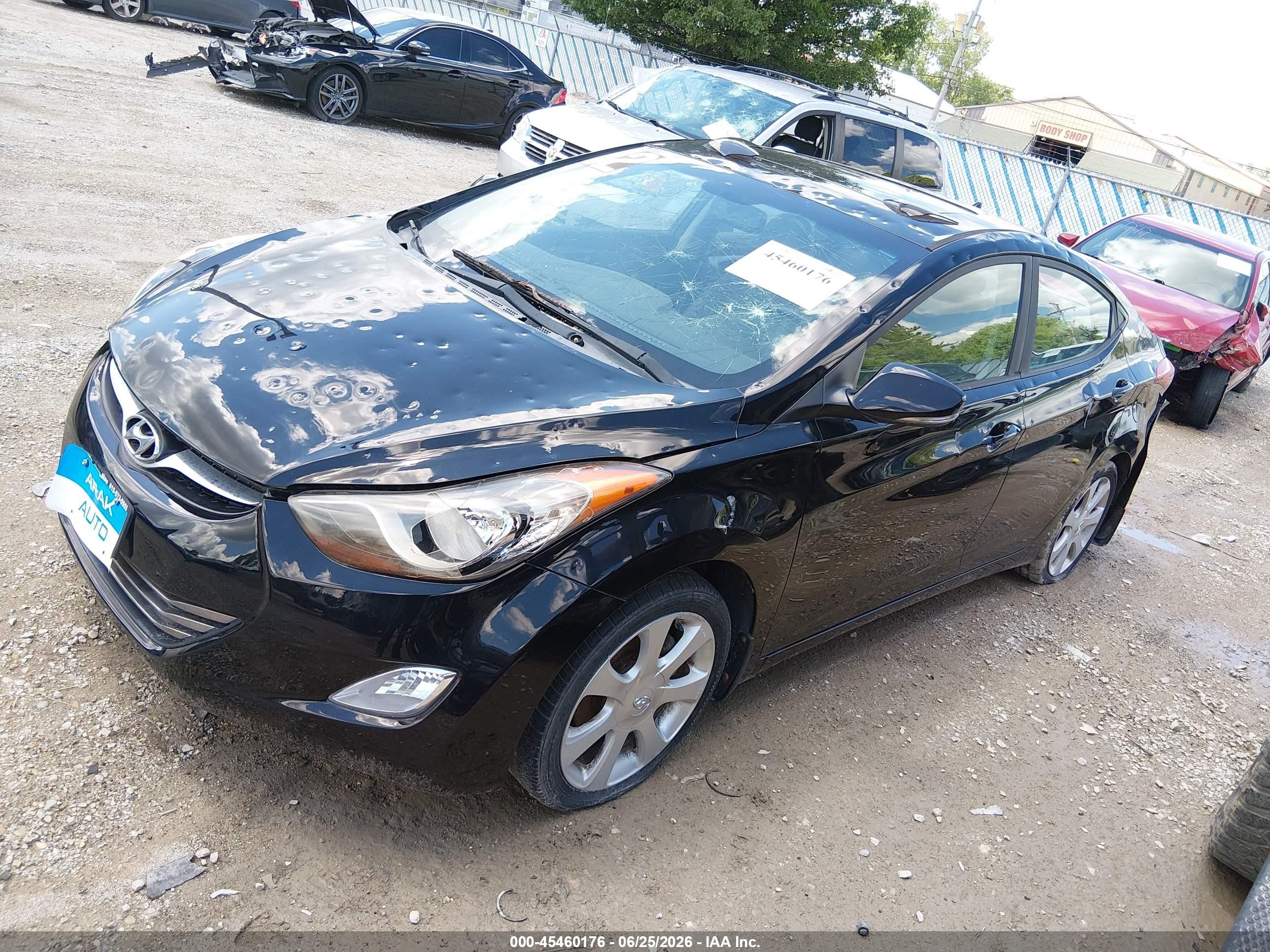 2012 Hyundai Elantra Limited (ulsan Plant) Black vin: KMHDH4AE3CU479728