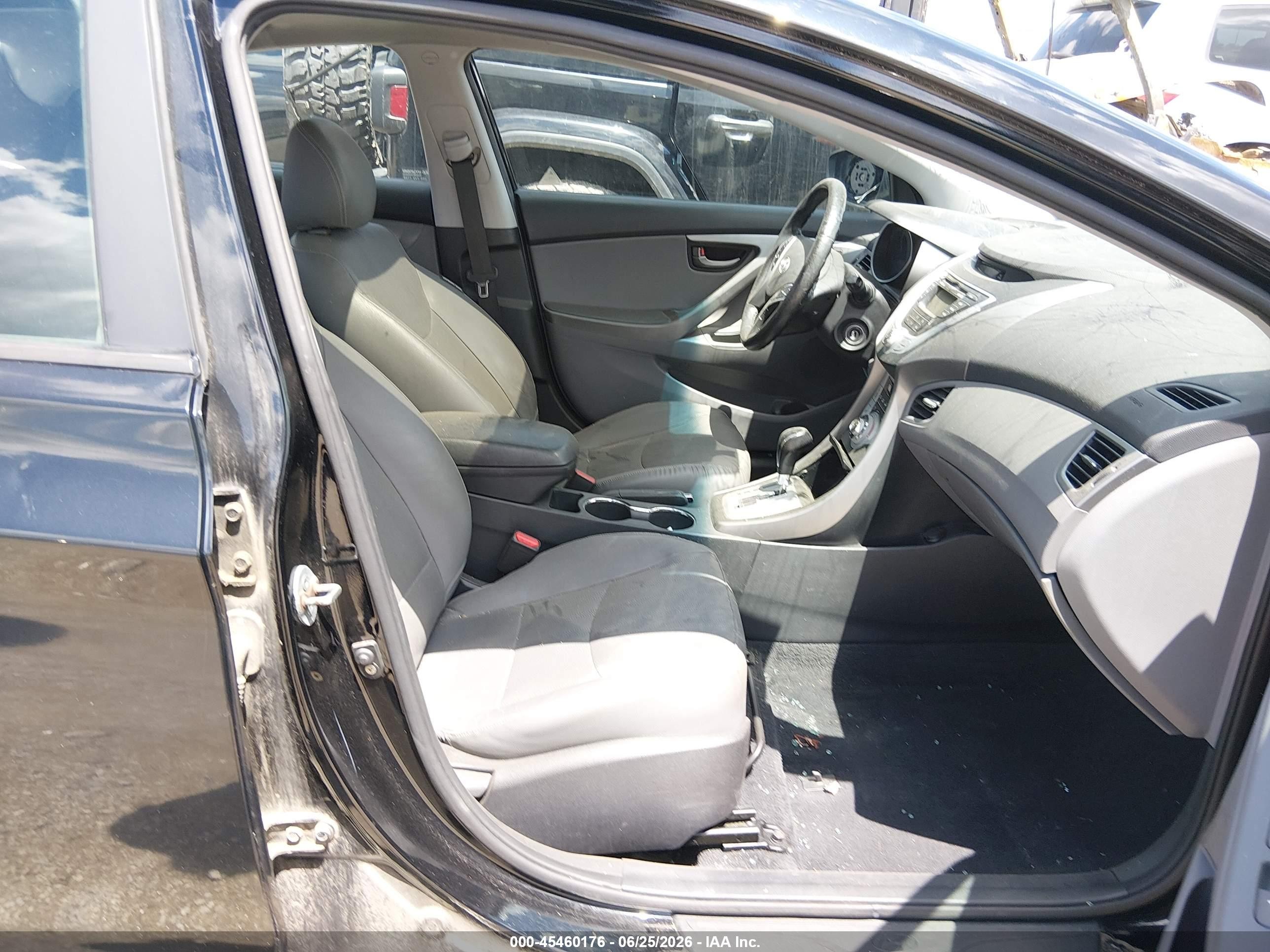 2012 Hyundai Elantra Limited (ulsan Plant) Black vin: KMHDH4AE3CU479728