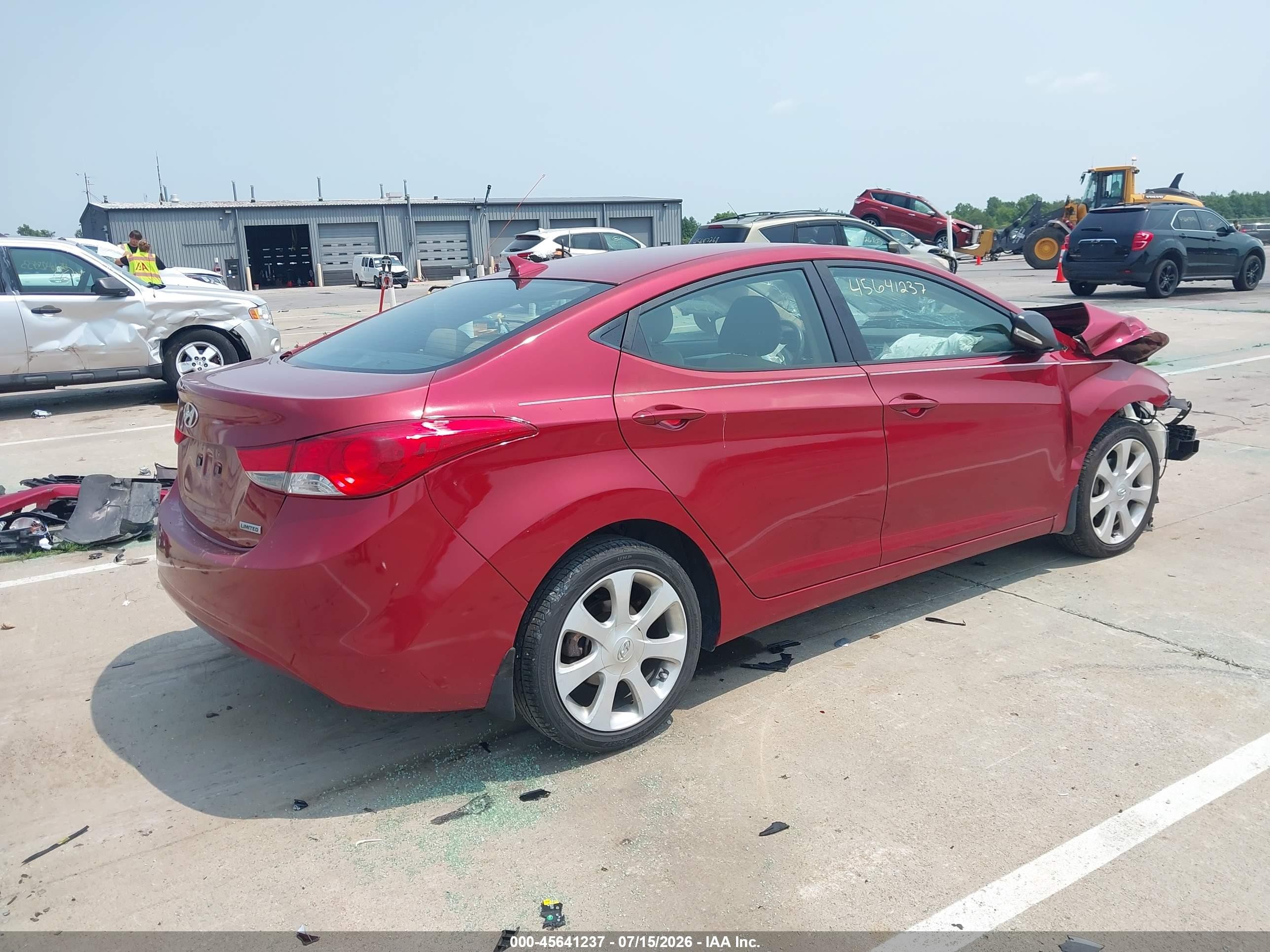 2012 Hyundai Elantra Limited (ulsan Plant) Red vin: KMHDH4AE3CU487148