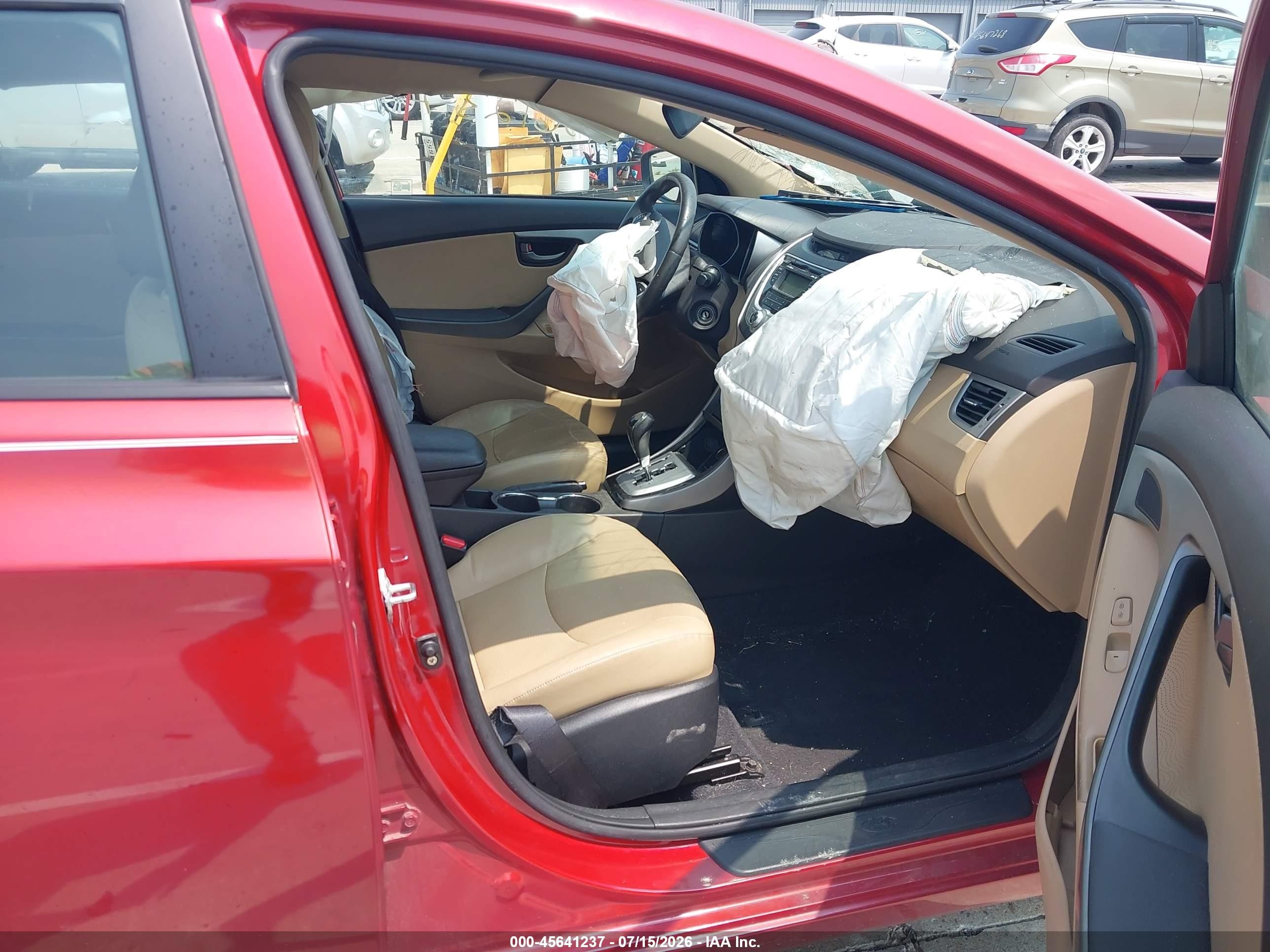 2012 Hyundai Elantra Limited (ulsan Plant) Red vin: KMHDH4AE3CU487148