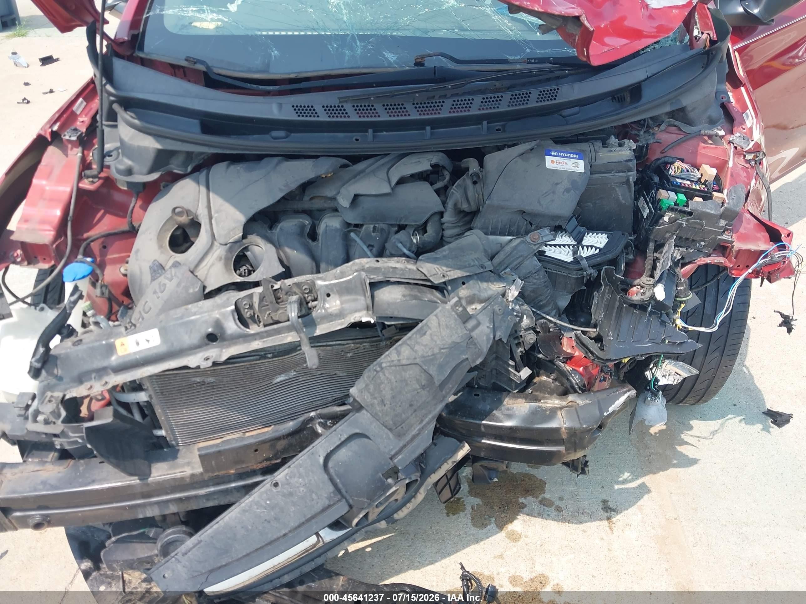 2012 Hyundai Elantra Limited (ulsan Plant) Red vin: KMHDH4AE3CU487148