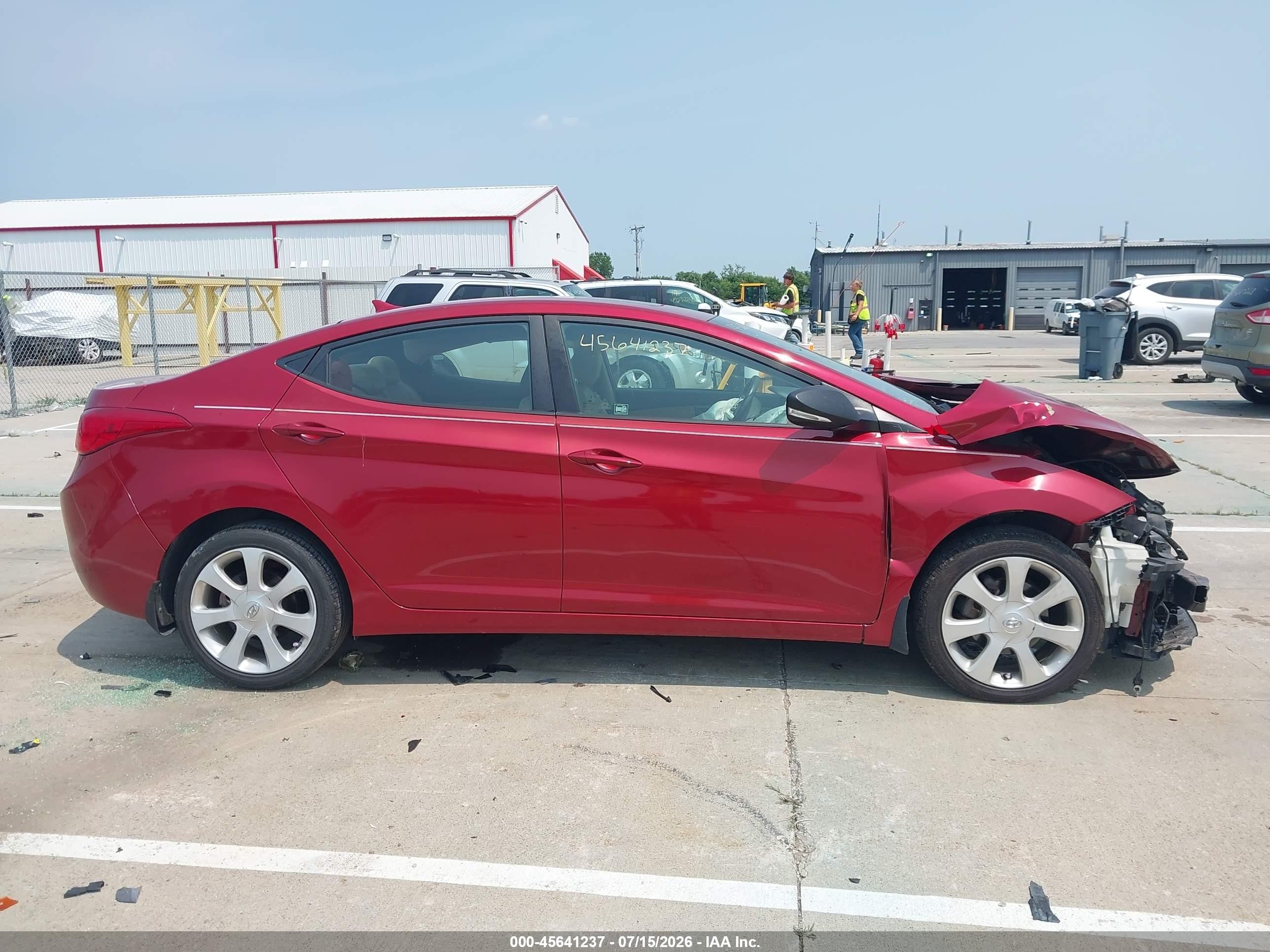 2012 Hyundai Elantra Limited (ulsan Plant) Red vin: KMHDH4AE3CU487148