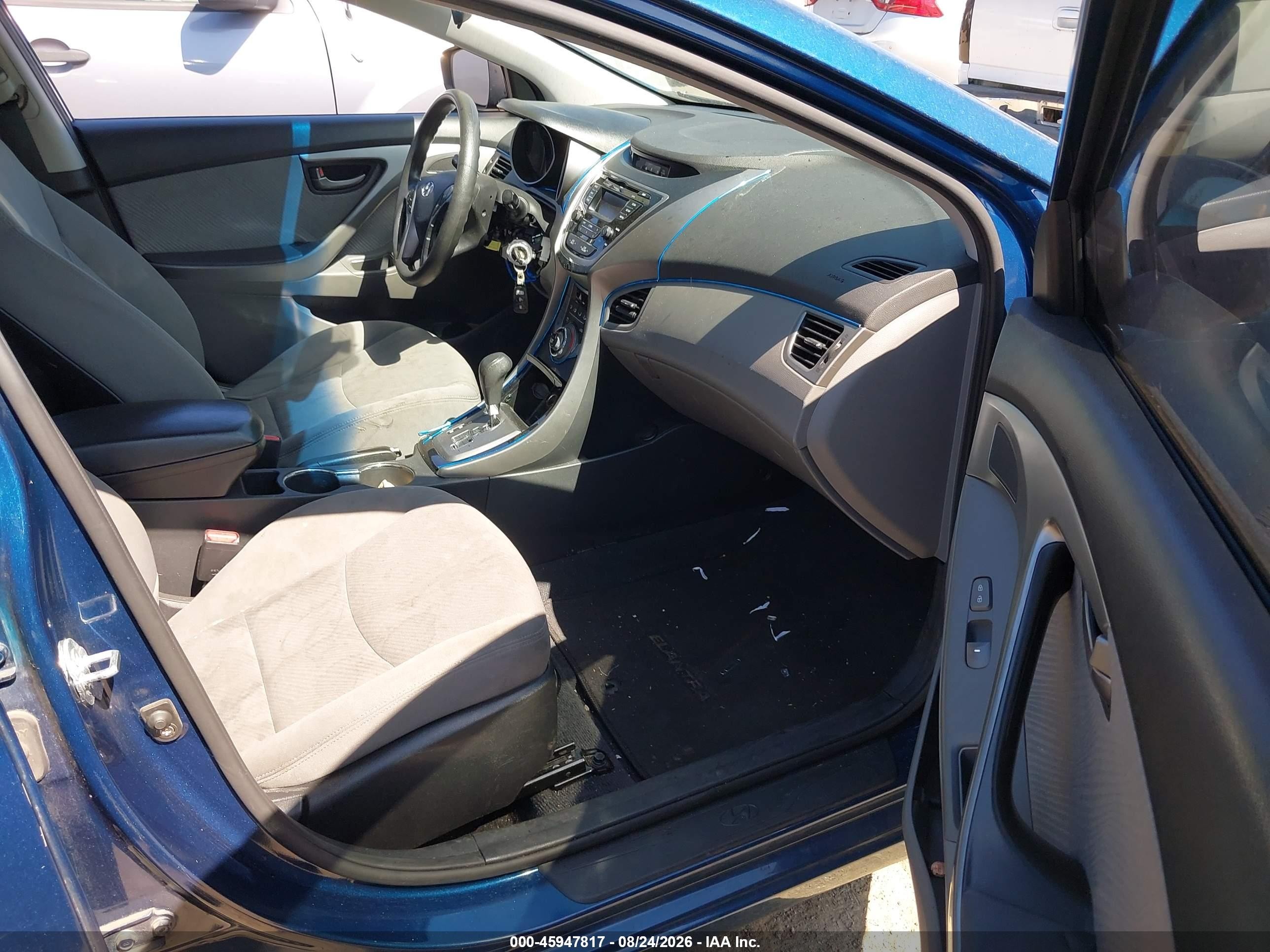2013 Hyundai Elantra Gls Blue vin: KMHDH4AE3DU007272