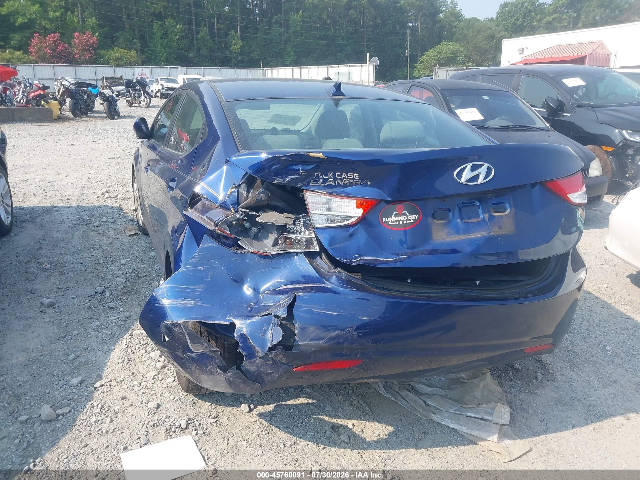 2013 Hyundai Elantra Gls Blue vin: KMHDH4AE3DU485644