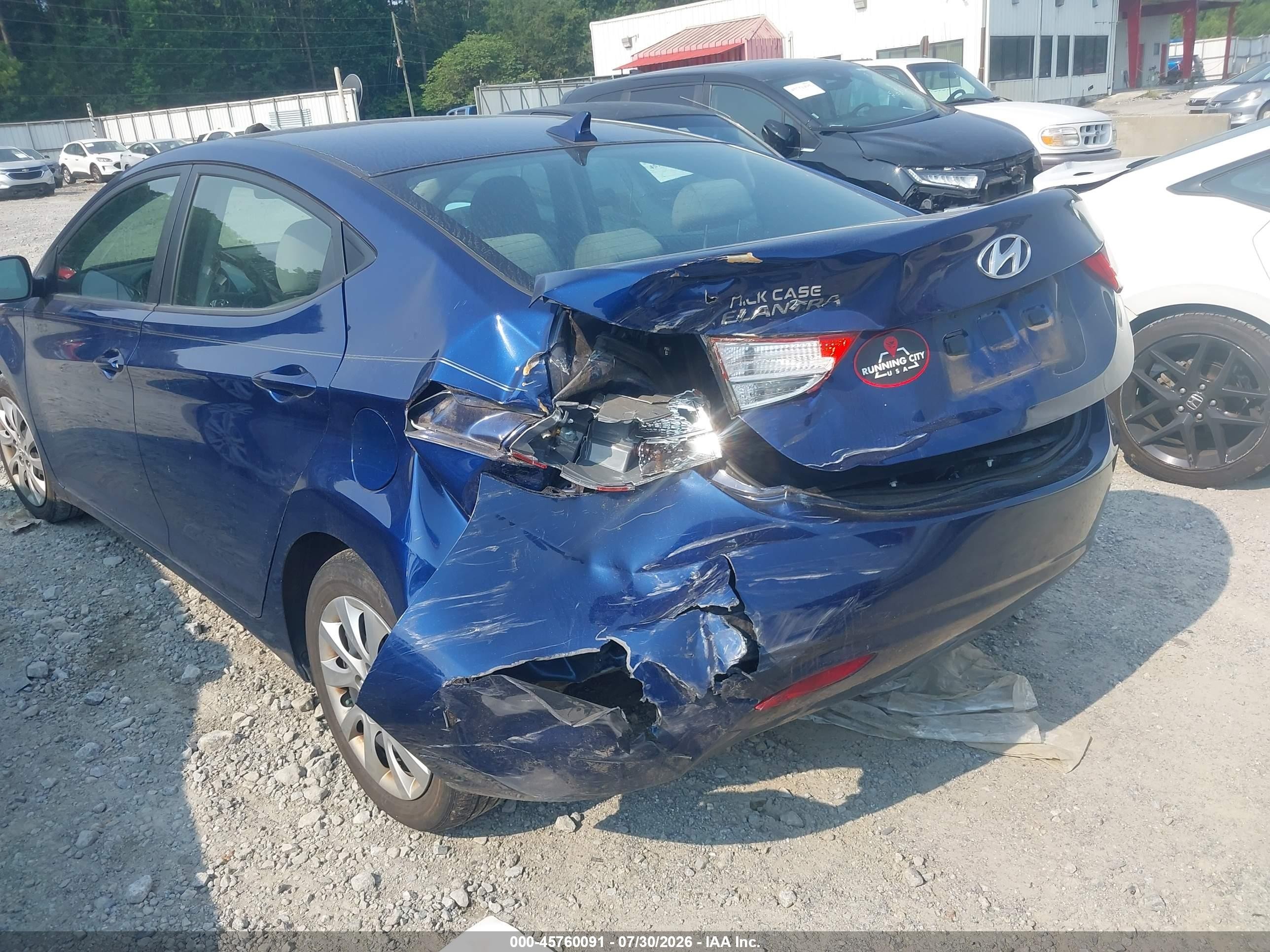 2013 Hyundai Elantra Gls Blue vin: KMHDH4AE3DU485644