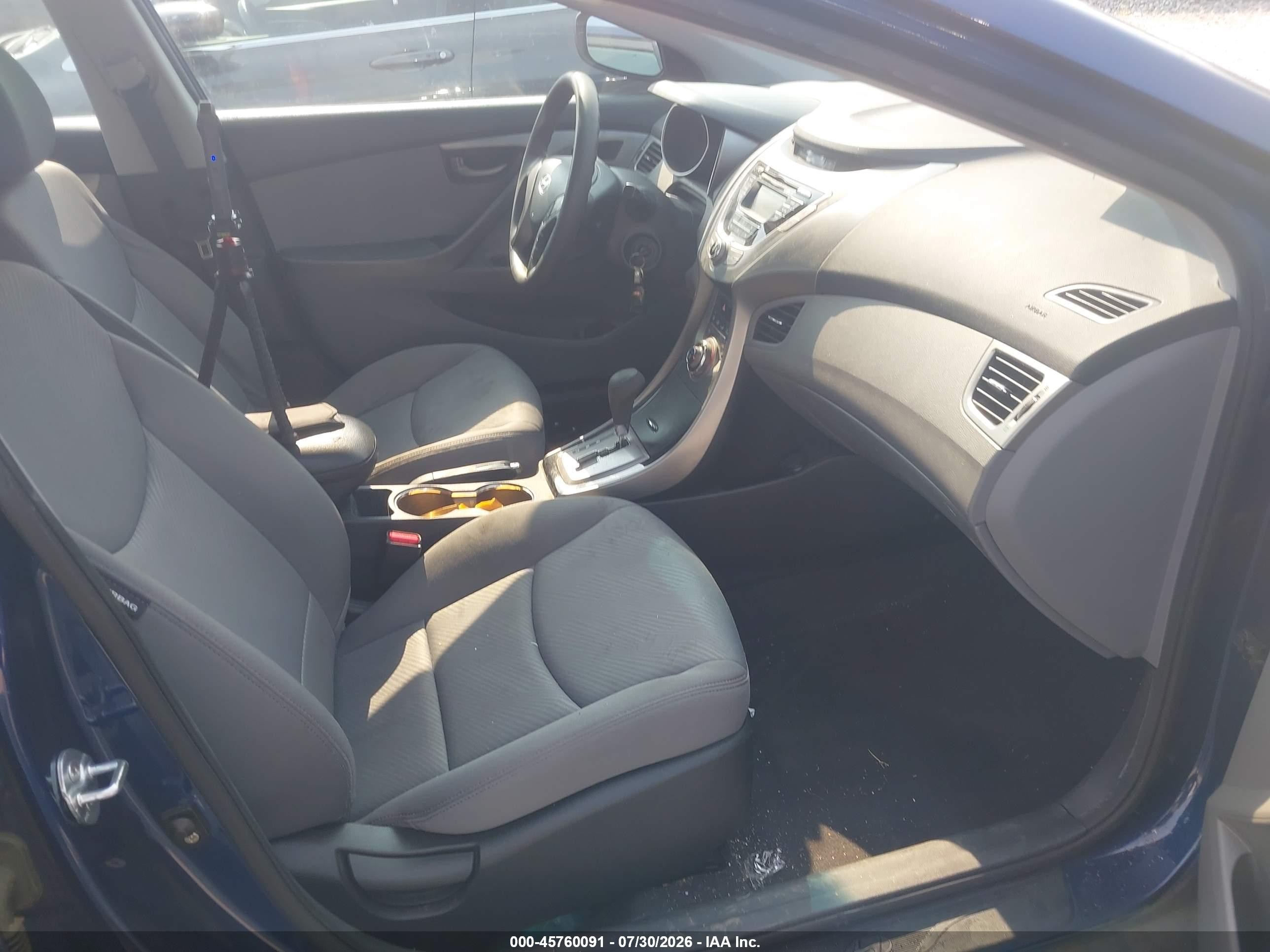 2013 Hyundai Elantra Gls Blue vin: KMHDH4AE3DU485644