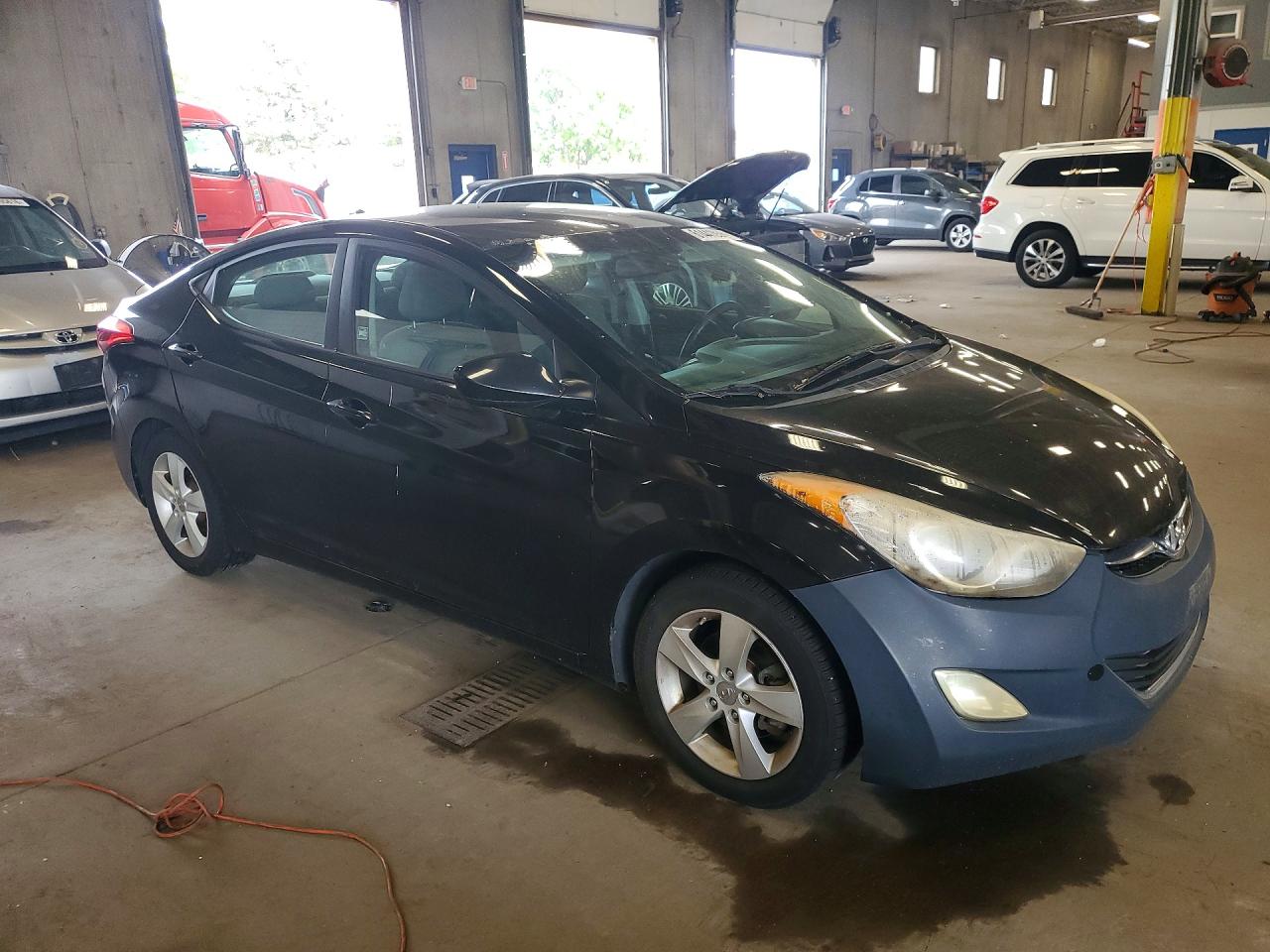 2013 Hyundai Elantra Black vin: KMHDH4AE3DU497700