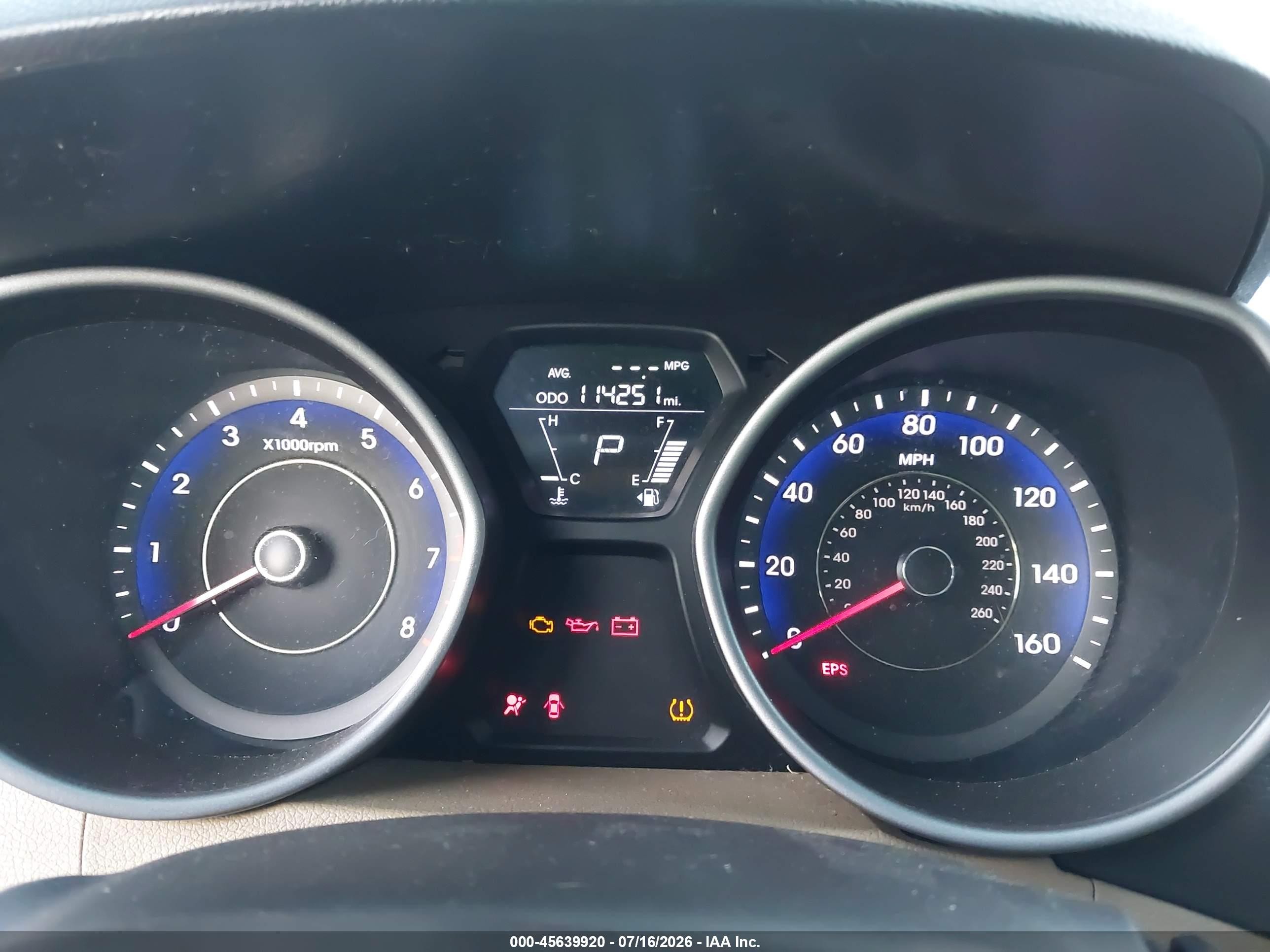 2013 Hyundai Elantra Gls Синий vin: KMHDH4AE3DU508663