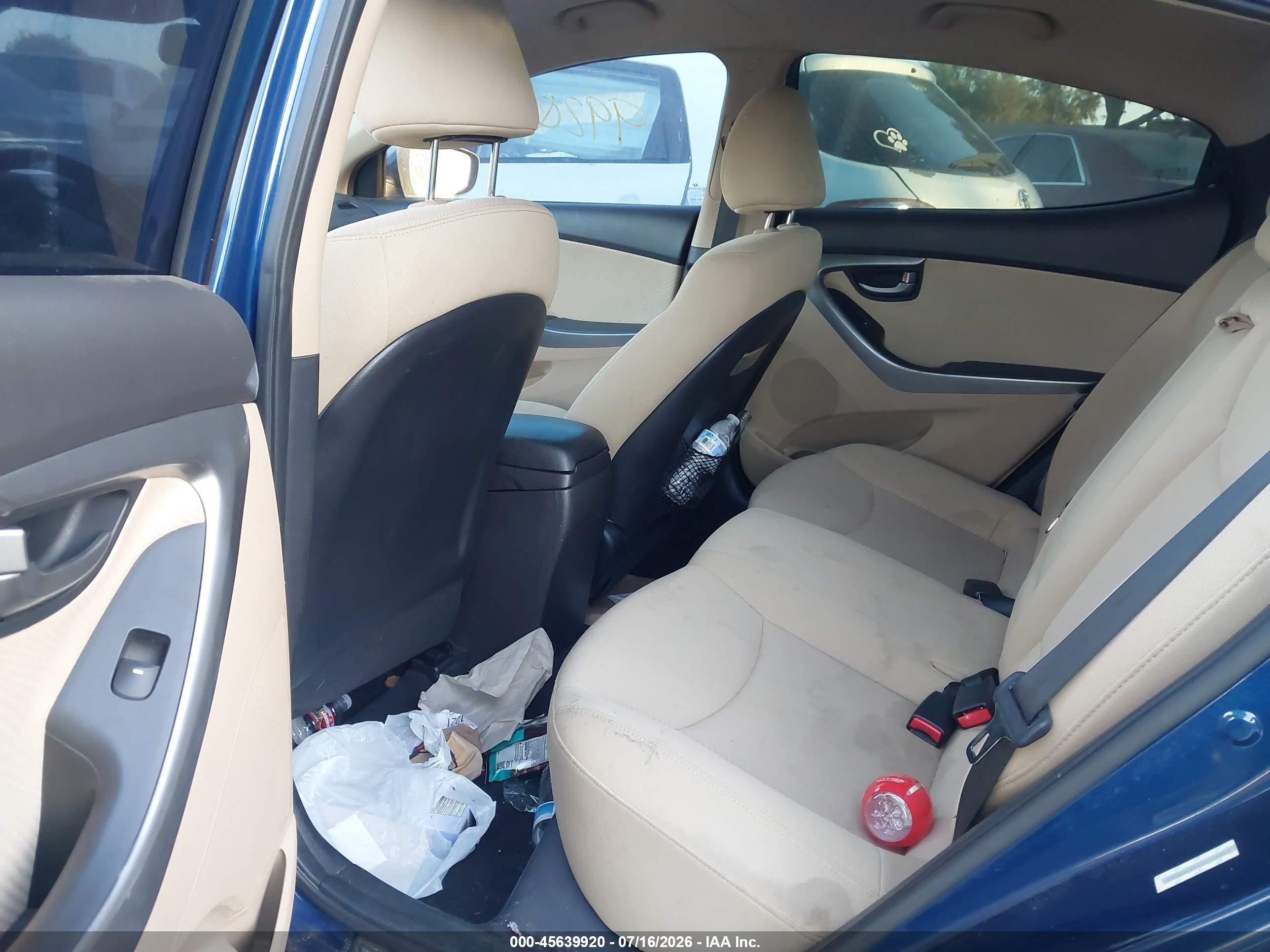 2013 Hyundai Elantra Gls Синий vin: KMHDH4AE3DU508663