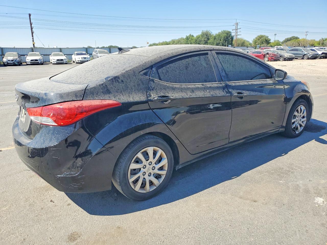 2013 Hyundai Elantra Gls Black vin: KMHDH4AE3DU521350