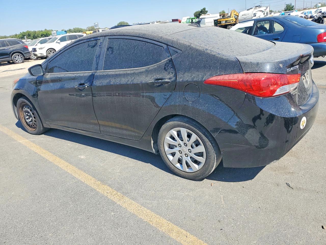 2013 Hyundai Elantra Gls Black vin: KMHDH4AE3DU521350