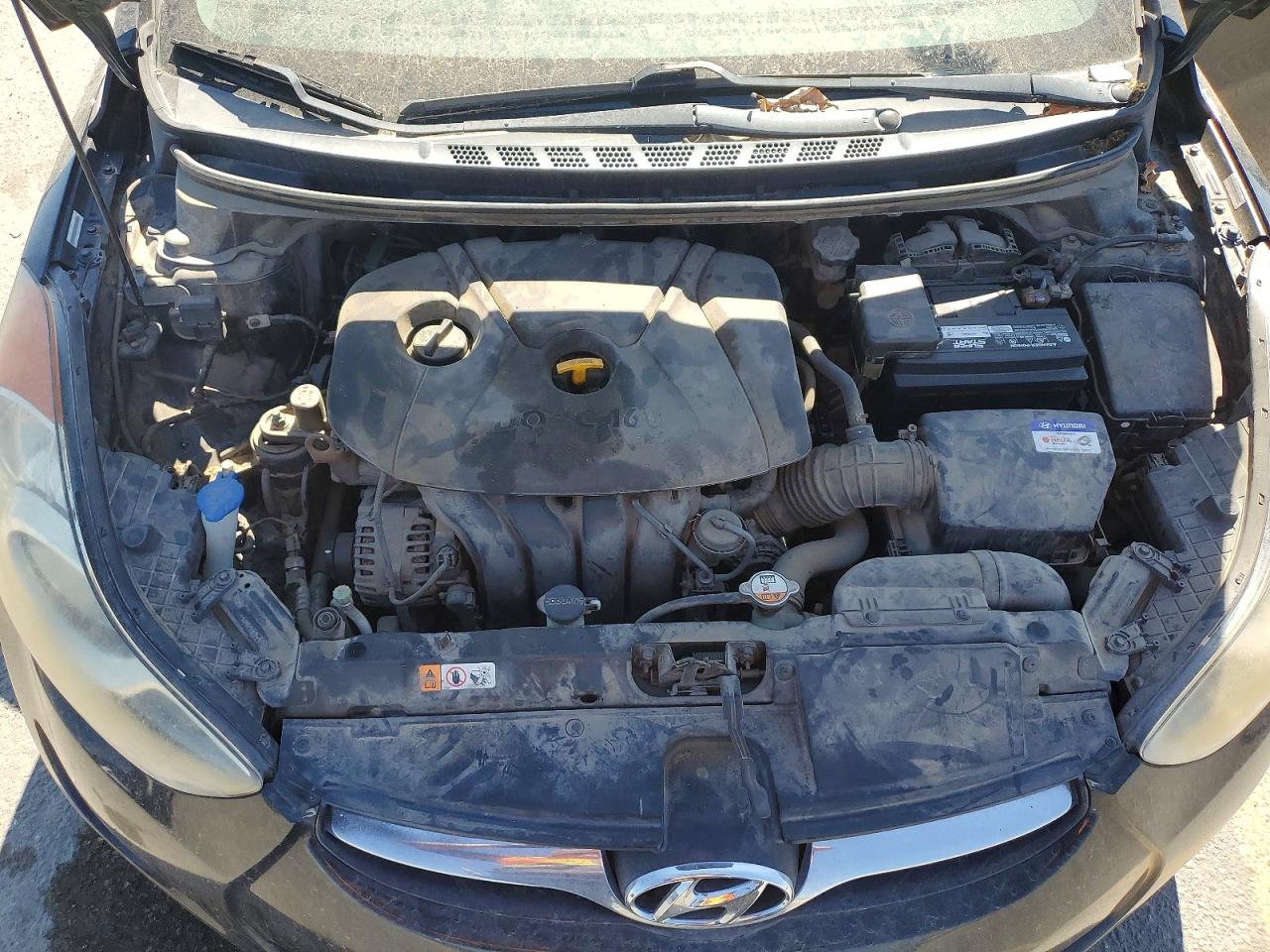2013 Hyundai Elantra Gls Black vin: KMHDH4AE3DU521350