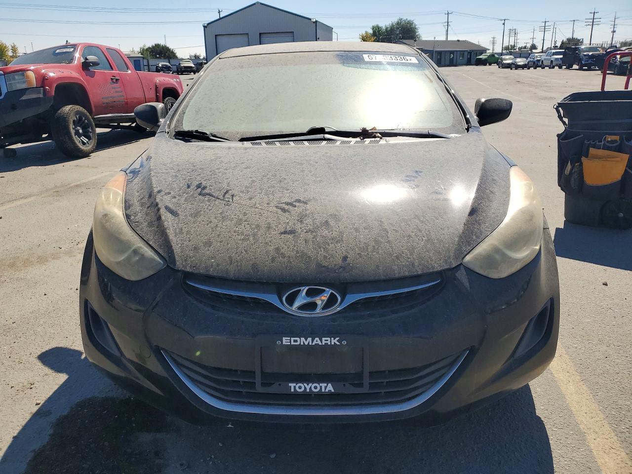 2013 Hyundai Elantra Gls Black vin: KMHDH4AE3DU521350