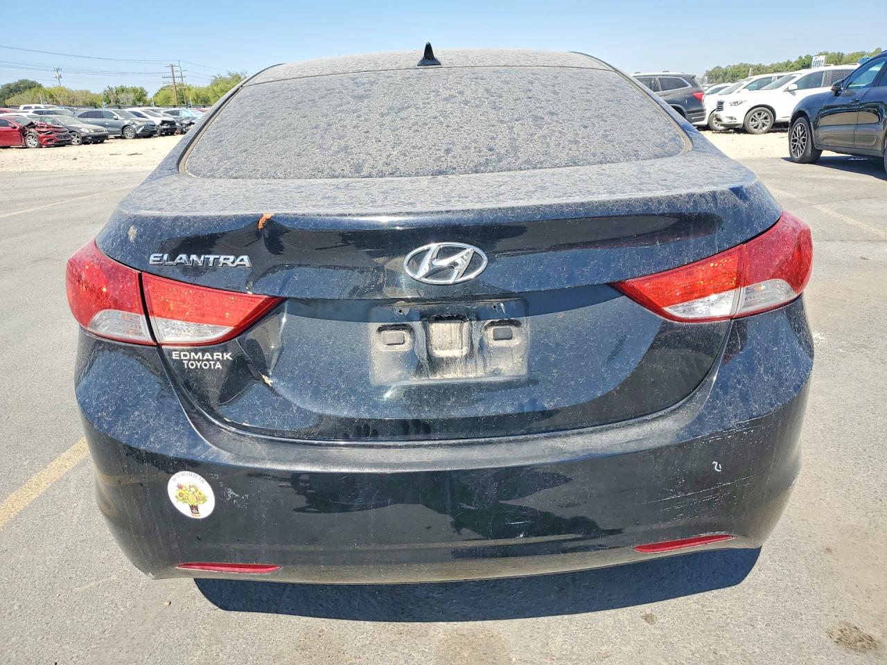 2013 Hyundai Elantra Gls Black vin: KMHDH4AE3DU521350