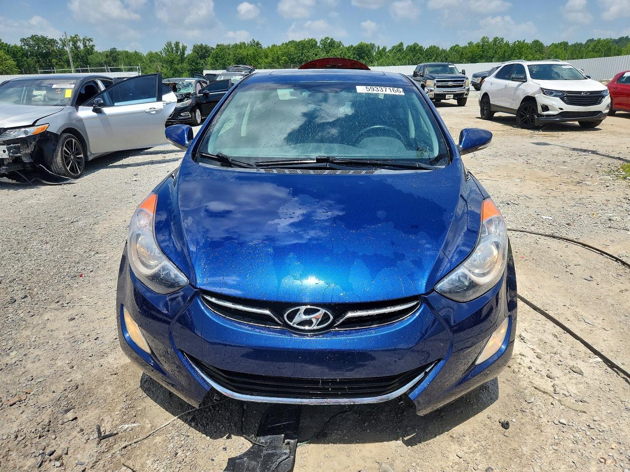 2013 Hyundai Elantra Limited Blue vin: KMHDH4AE3DU527245