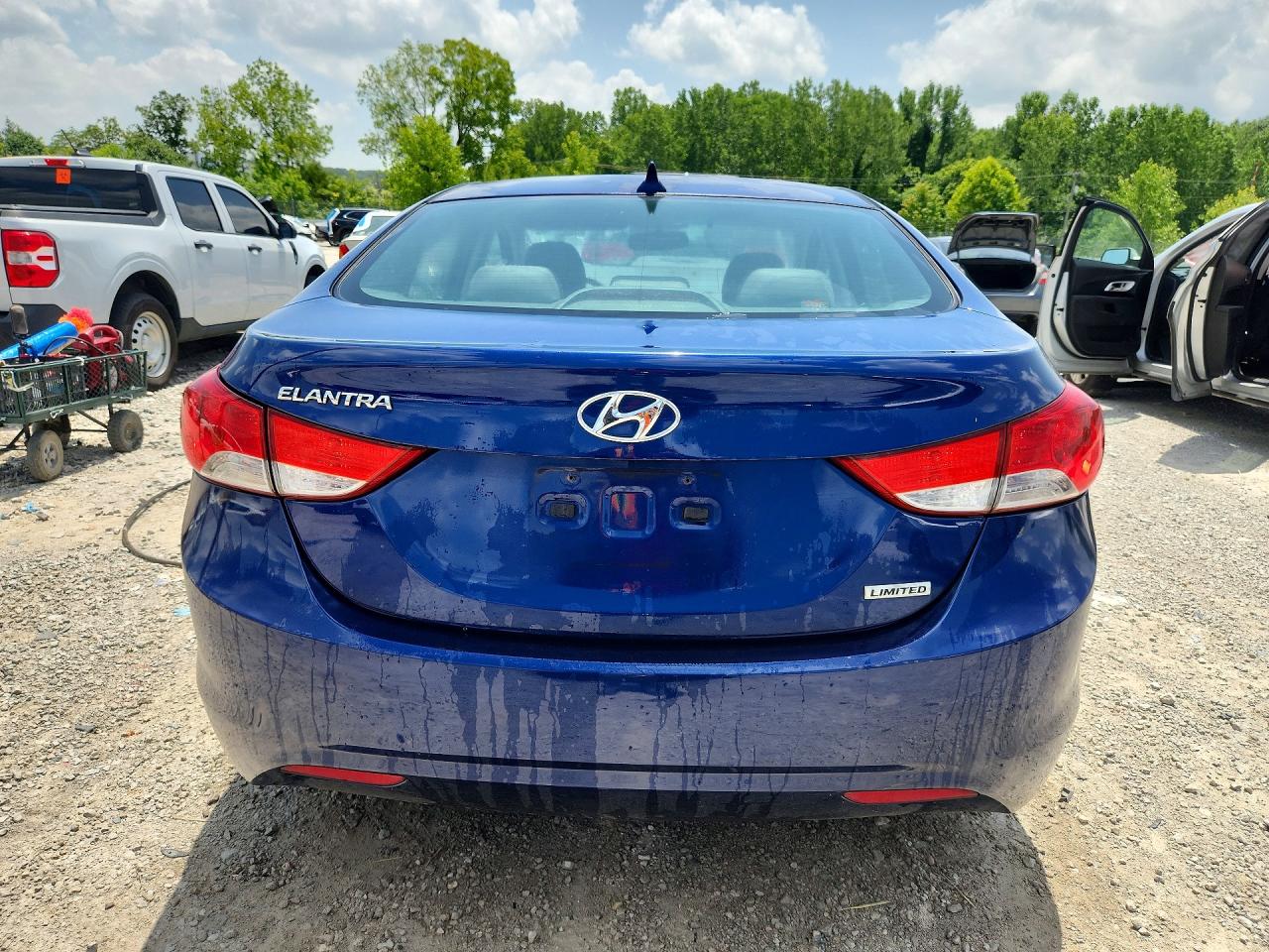 2013 Hyundai Elantra Limited Blue vin: KMHDH4AE3DU527245