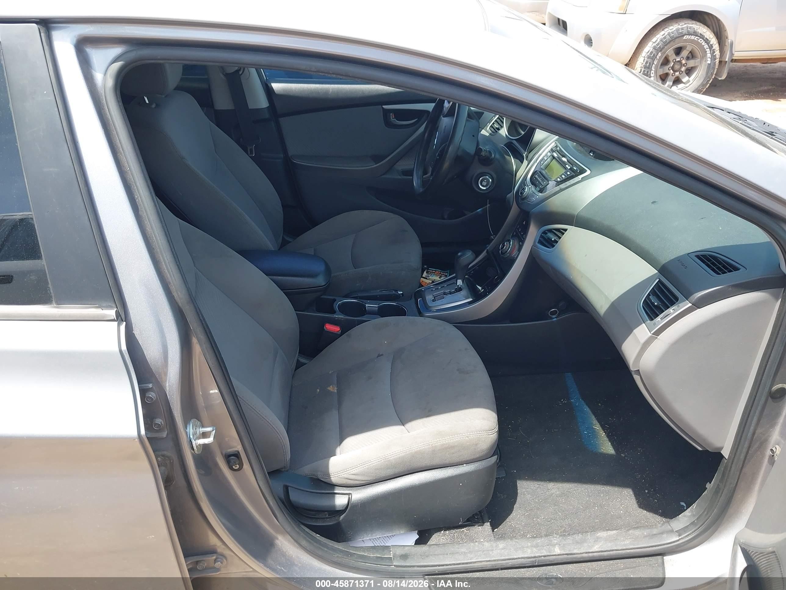 2013 Hyundai Elantra Gls Gray vin: KMHDH4AE3DU528167