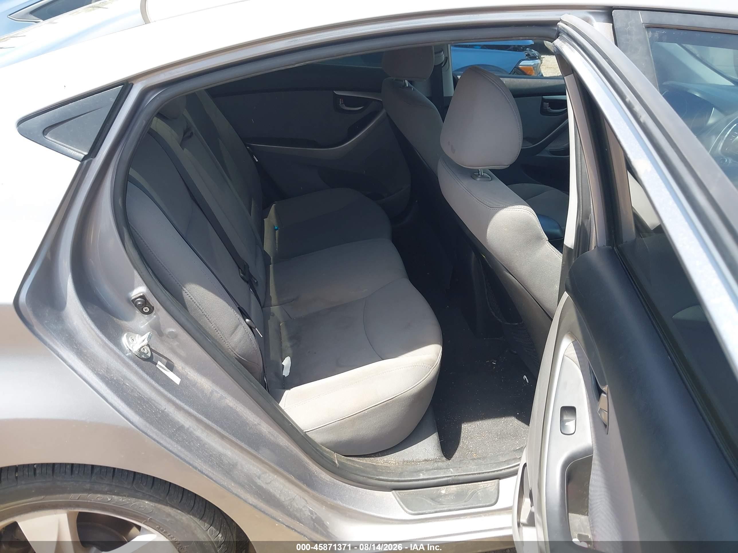 2013 Hyundai Elantra Gls Gray vin: KMHDH4AE3DU528167