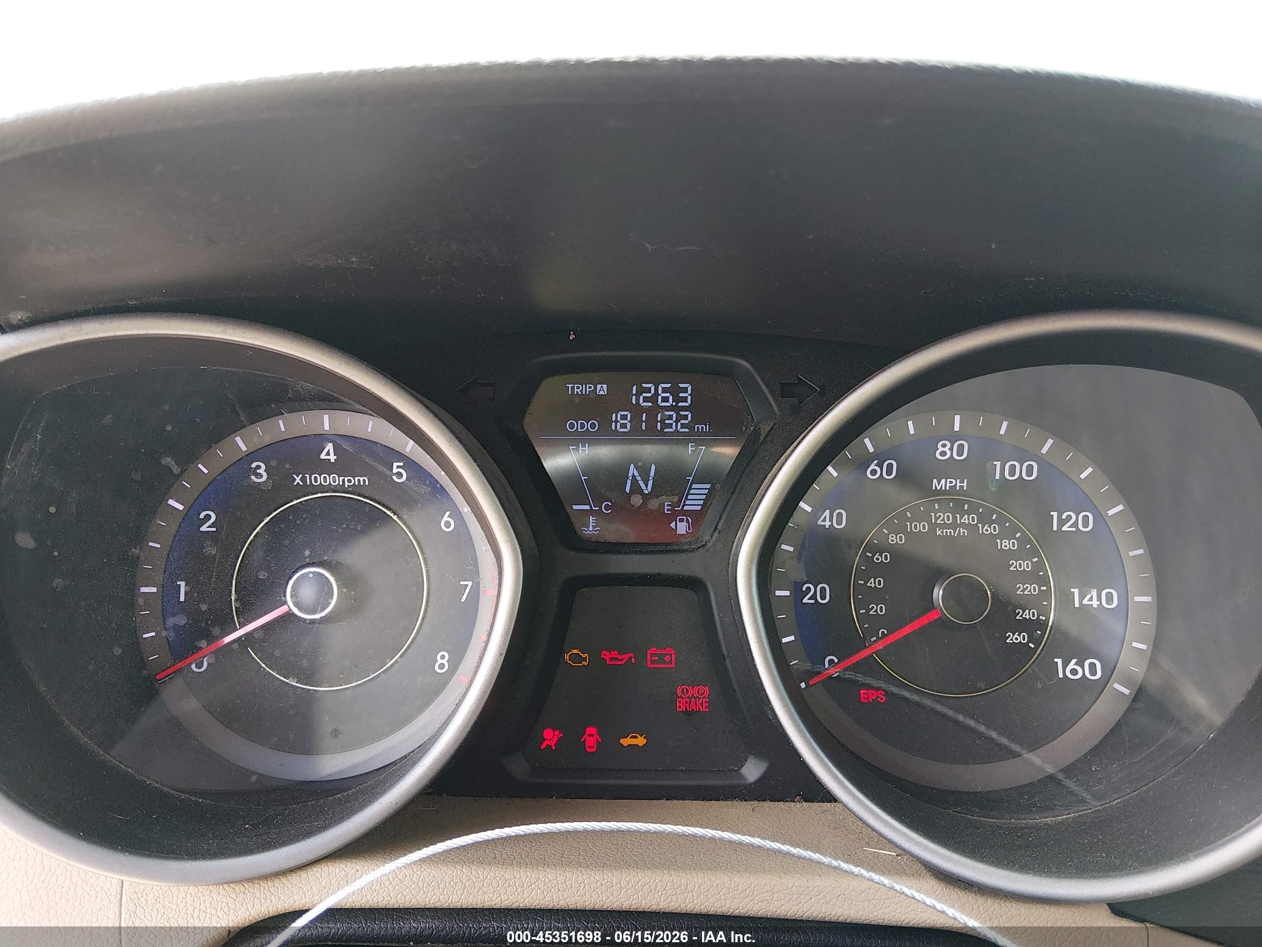 2013 Hyundai Elantra Gls Red vin: KMHDH4AE3DU532946