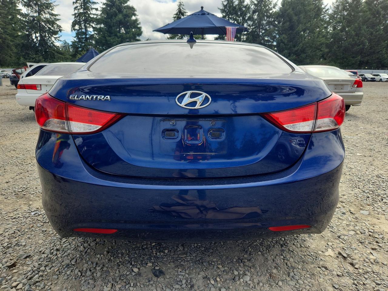 2013 Hyundai Elantra Gls Blue vin: KMHDH4AE3DU537340