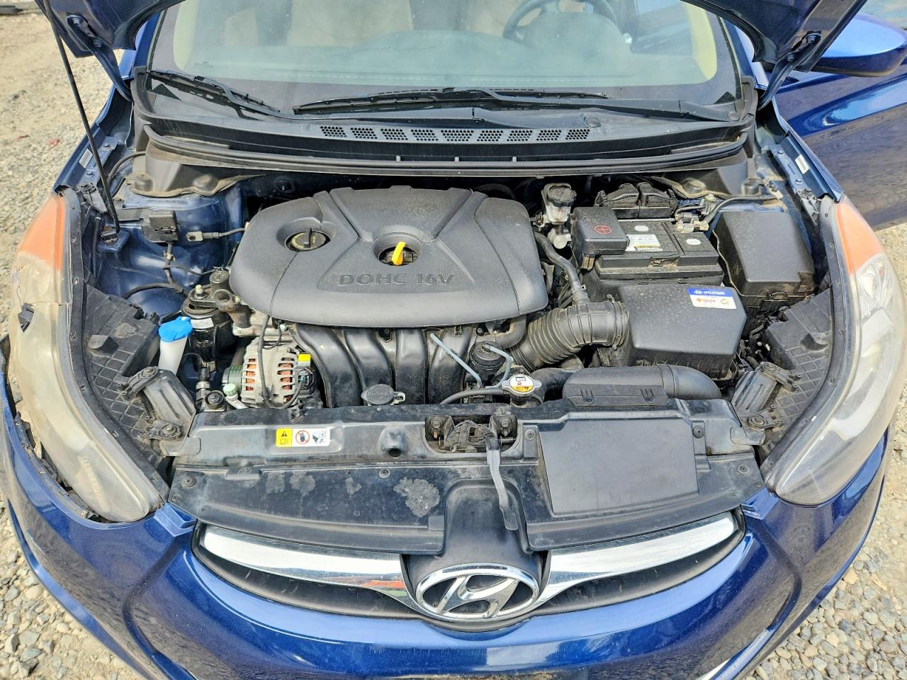 2013 Hyundai Elantra Gls Blue vin: KMHDH4AE3DU537340