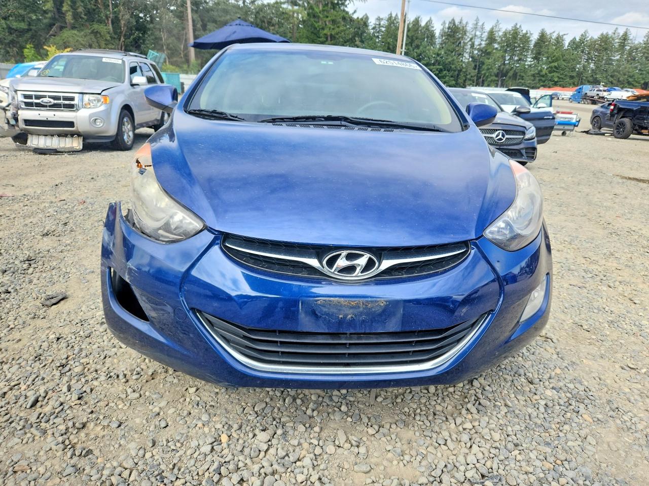 2013 Hyundai Elantra Gls Blue vin: KMHDH4AE3DU537340