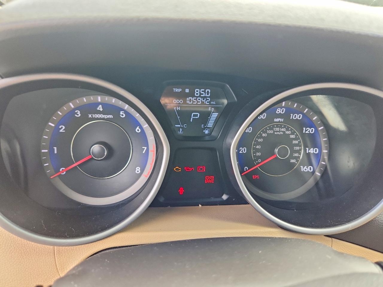2013 Hyundai Elantra Gls Blue vin: KMHDH4AE3DU537340