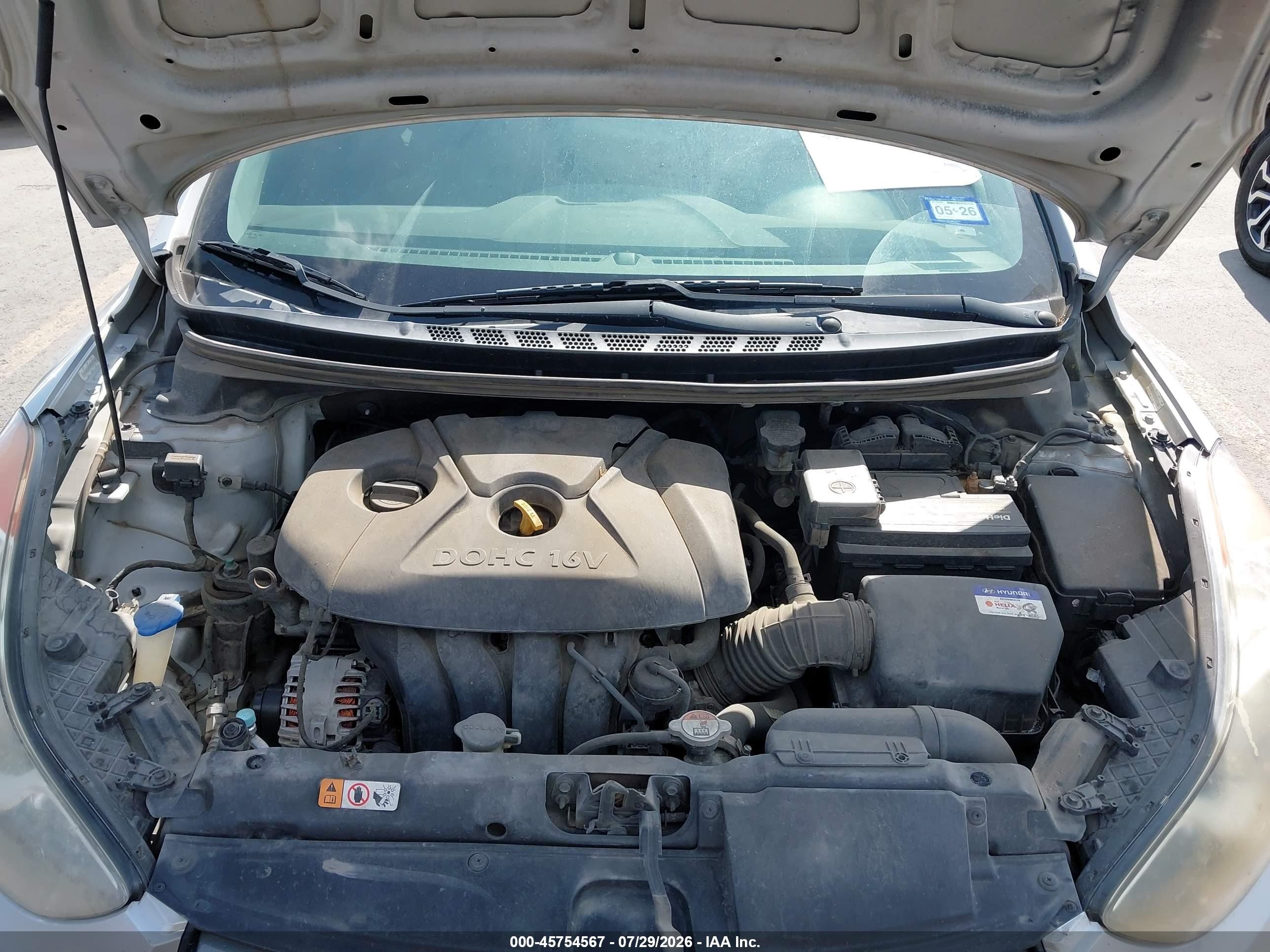 2013 Hyundai Elantra Gls Silver vin: KMHDH4AE3DU540416