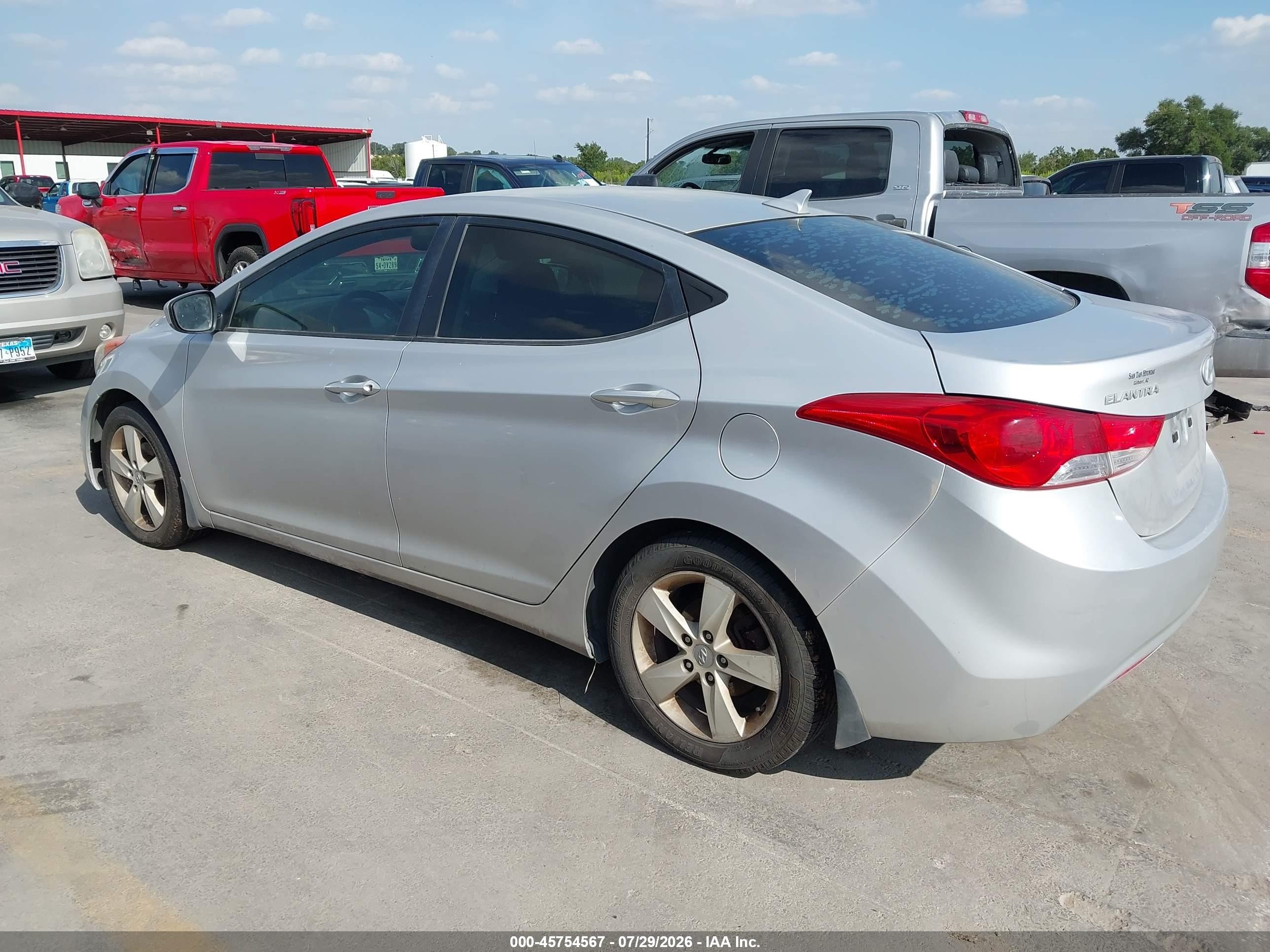 2013 Hyundai Elantra Gls Silver vin: KMHDH4AE3DU540416