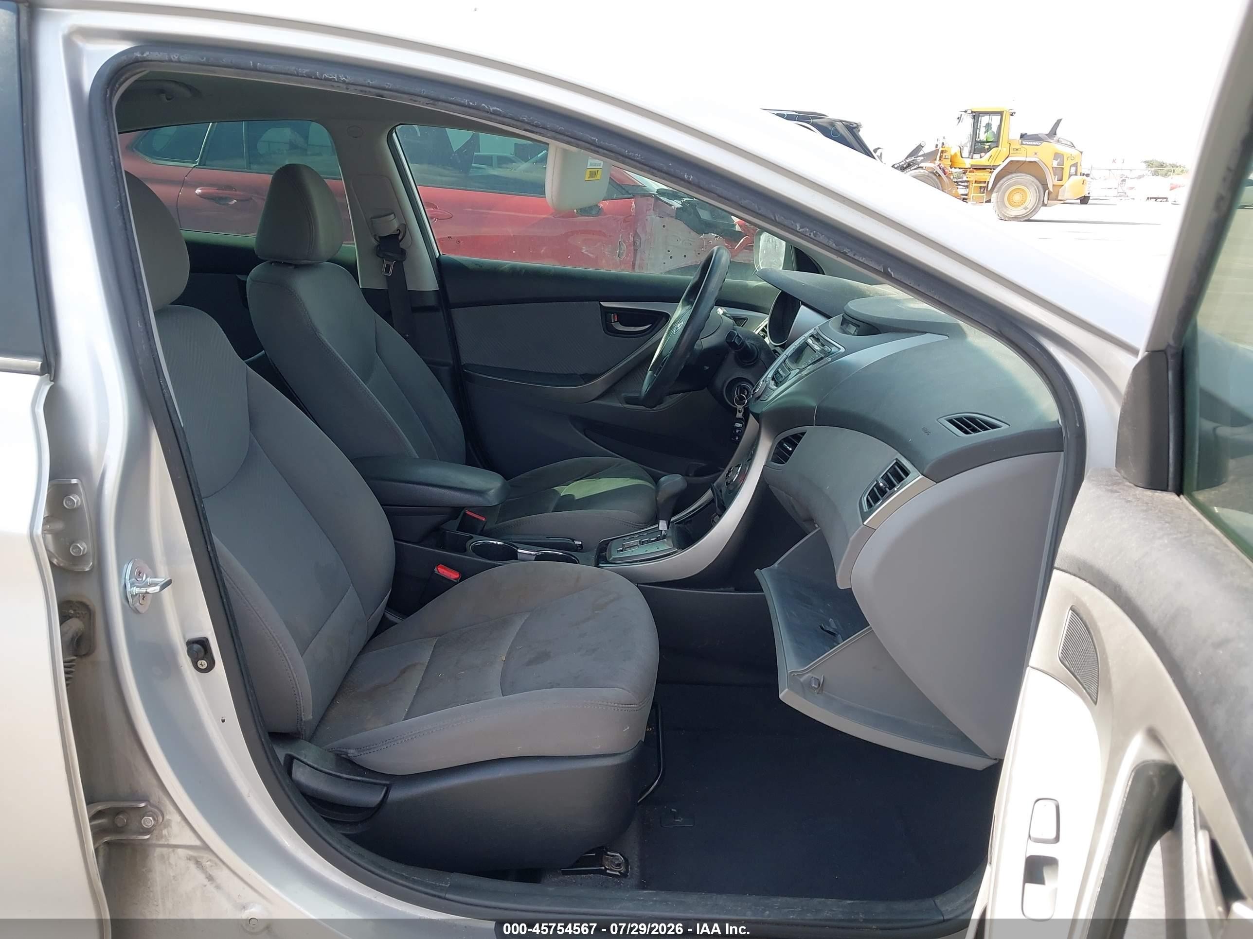 2013 Hyundai Elantra Gls Silver vin: KMHDH4AE3DU540416