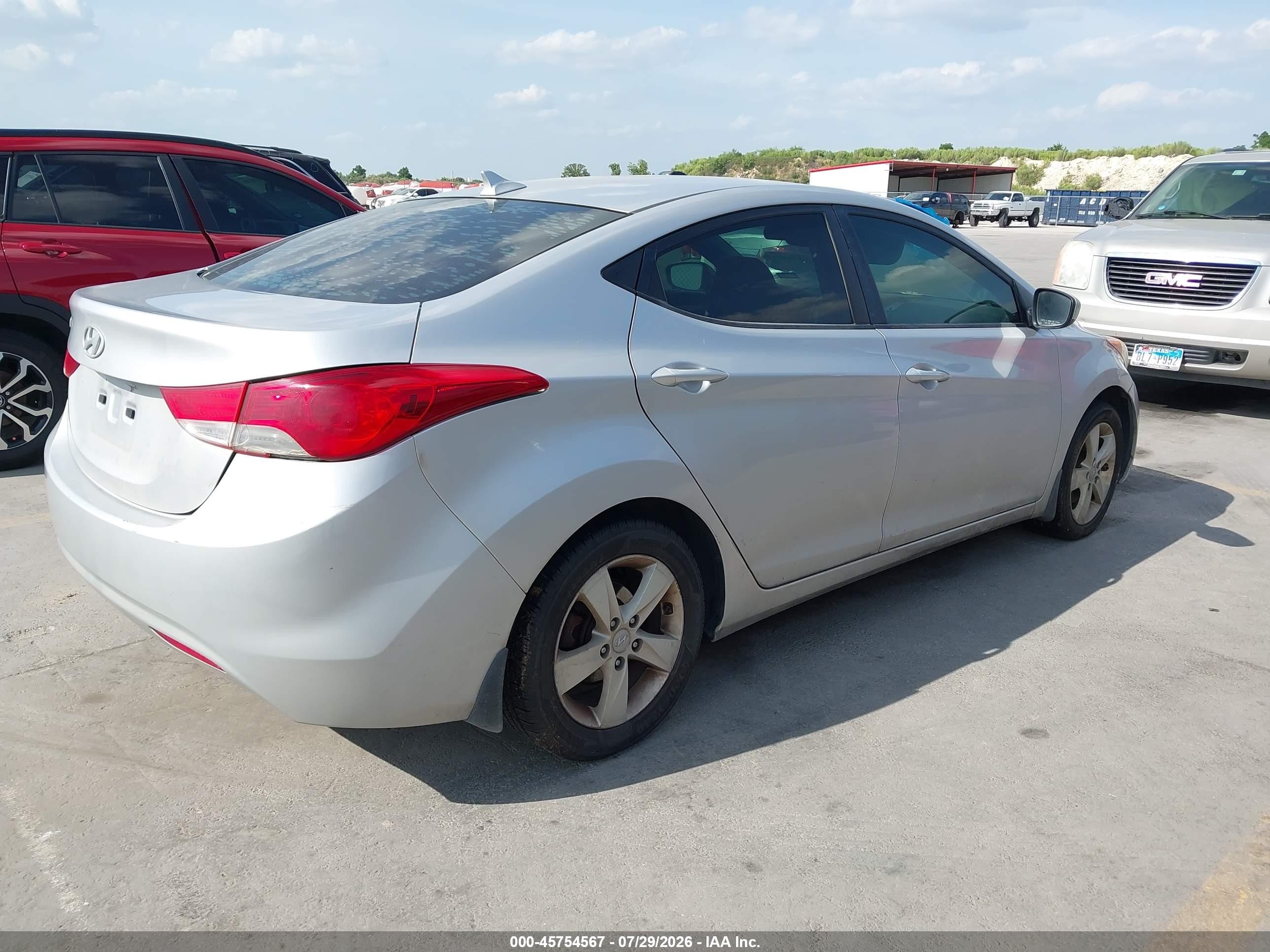 2013 Hyundai Elantra Gls Silver vin: KMHDH4AE3DU540416