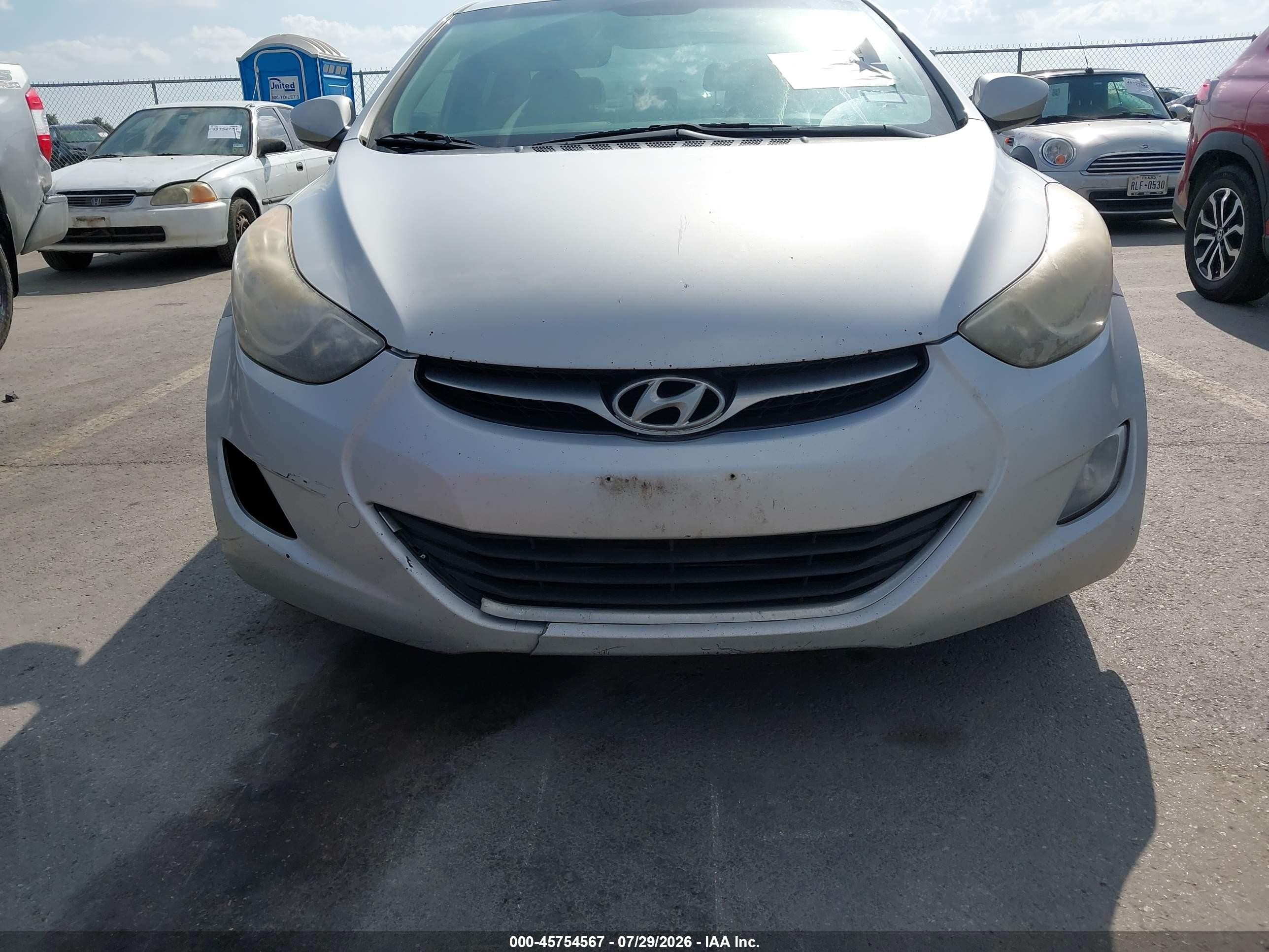 2013 Hyundai Elantra Gls Silver vin: KMHDH4AE3DU540416