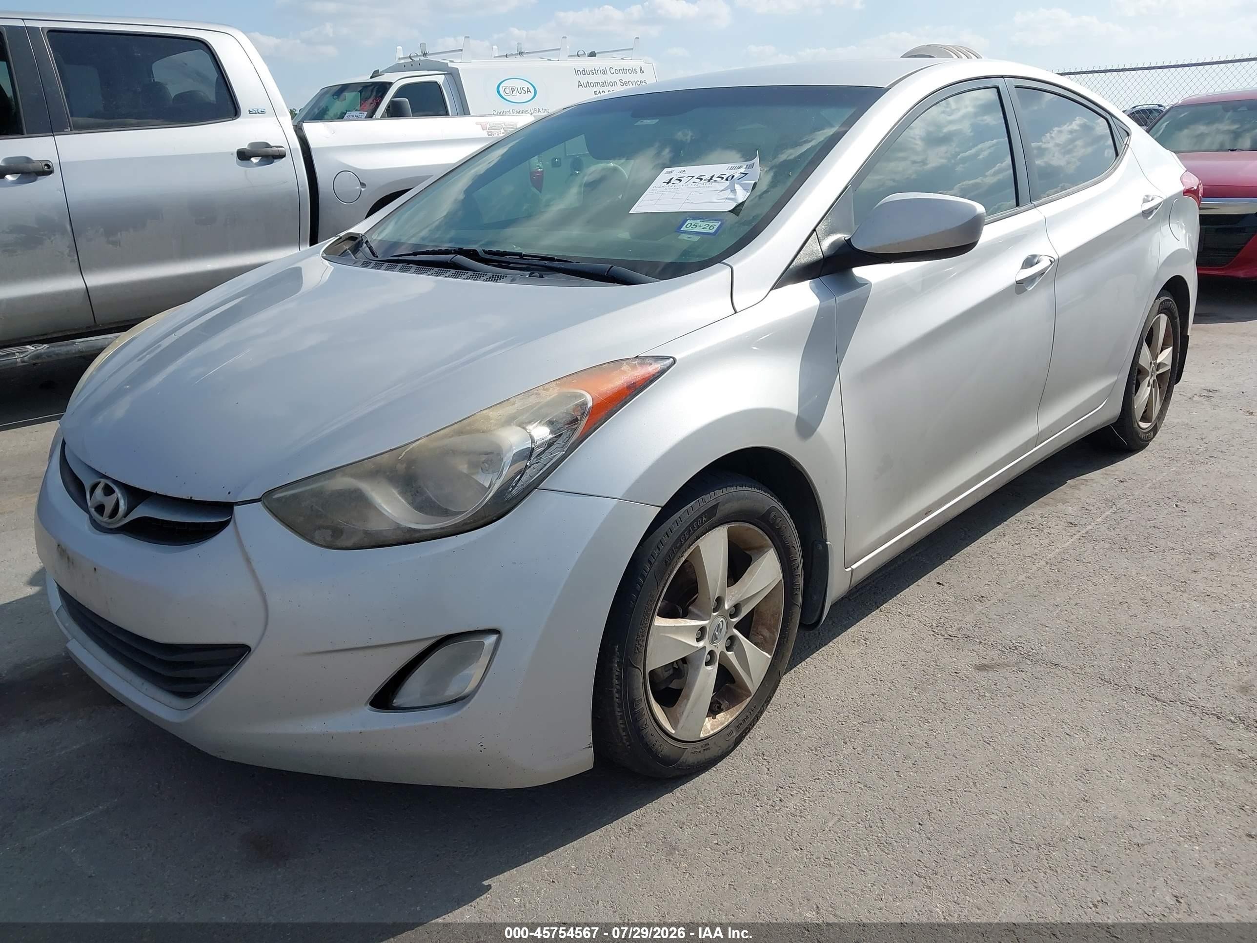 2013 Hyundai Elantra Gls Silver vin: KMHDH4AE3DU540416