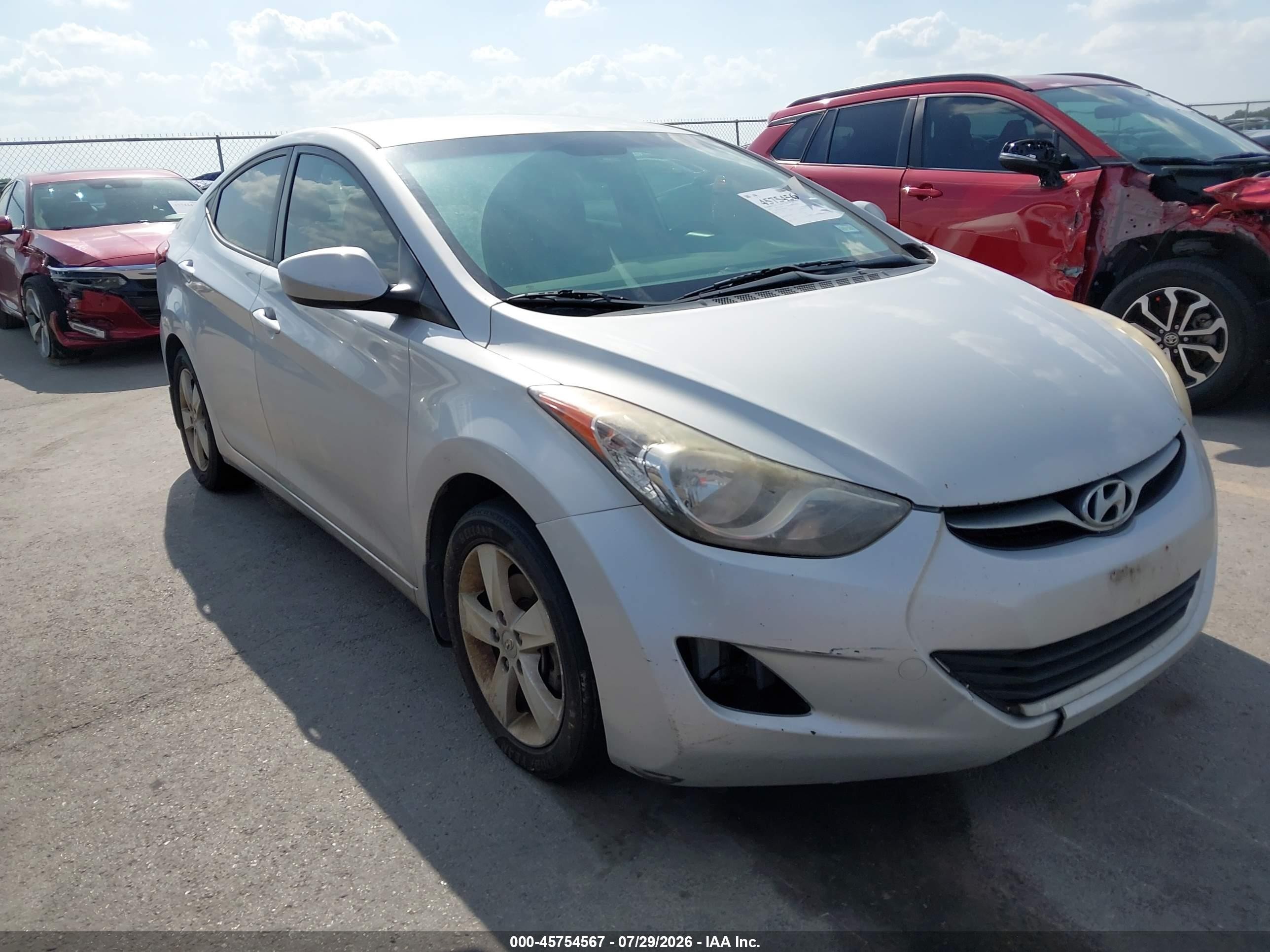2013 Hyundai Elantra Gls Silver vin: KMHDH4AE3DU540416