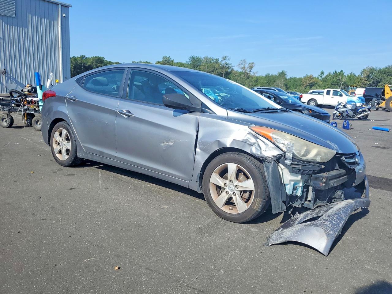2013 Hyundai Elantra Gls Silver vin: KMHDH4AE3DU615096