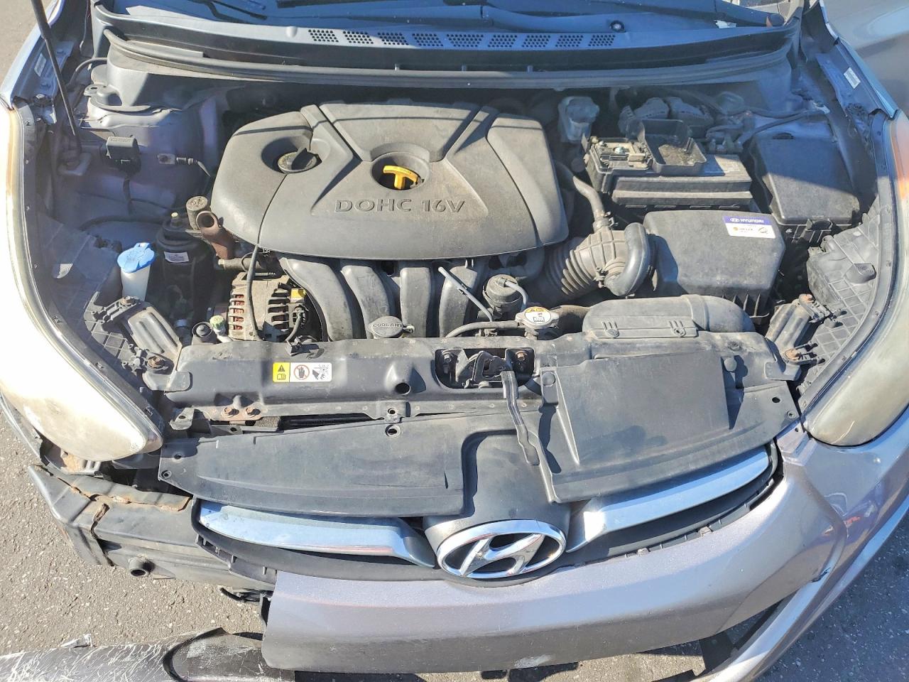 2013 Hyundai Elantra Gls Silver vin: KMHDH4AE3DU615096