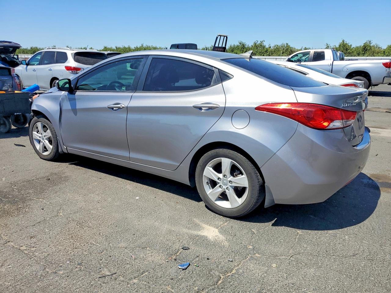 2013 Hyundai Elantra Gls Silver vin: KMHDH4AE3DU635378