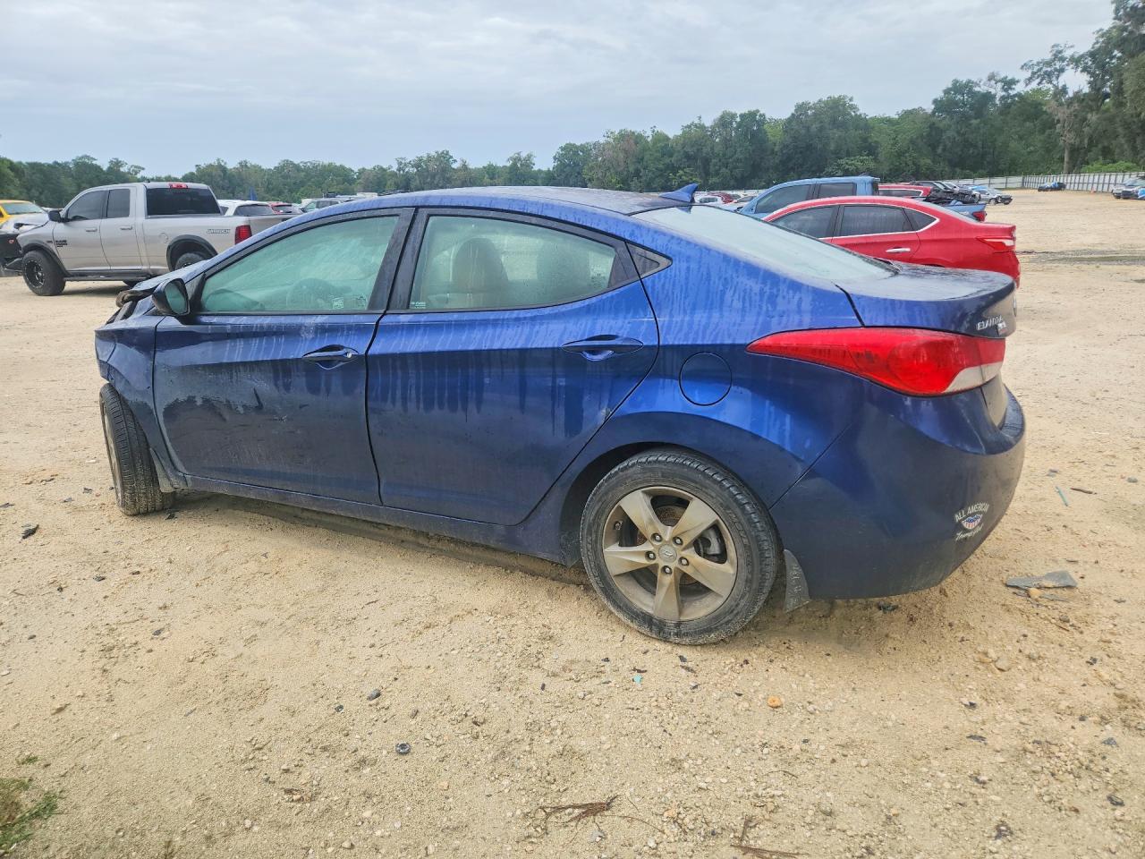 2013 Hyundai Elantra Gls Синий vin: KMHDH4AE3DU637258