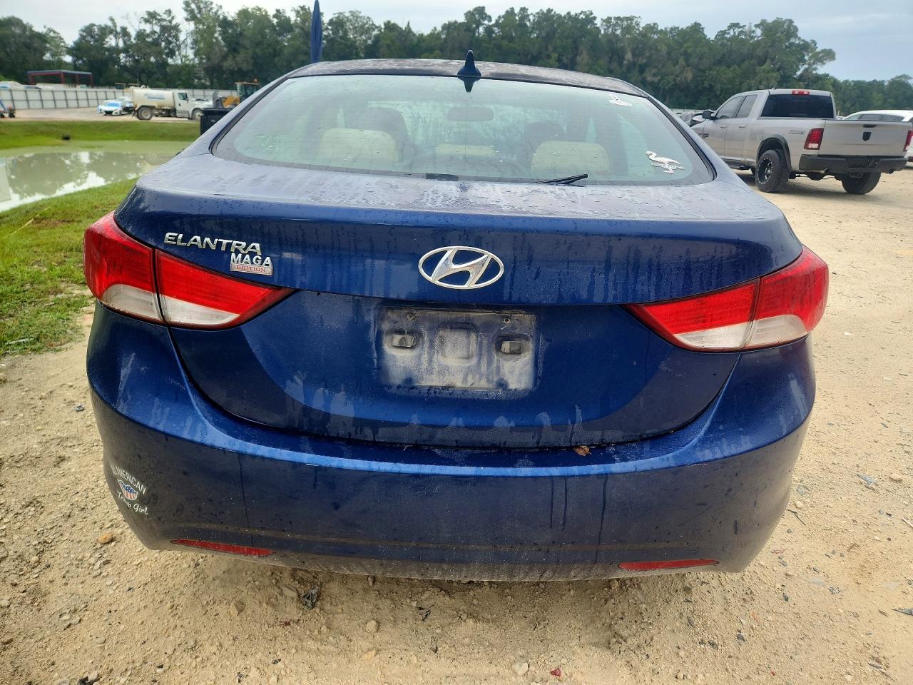 2013 Hyundai Elantra Gls Синий vin: KMHDH4AE3DU637258