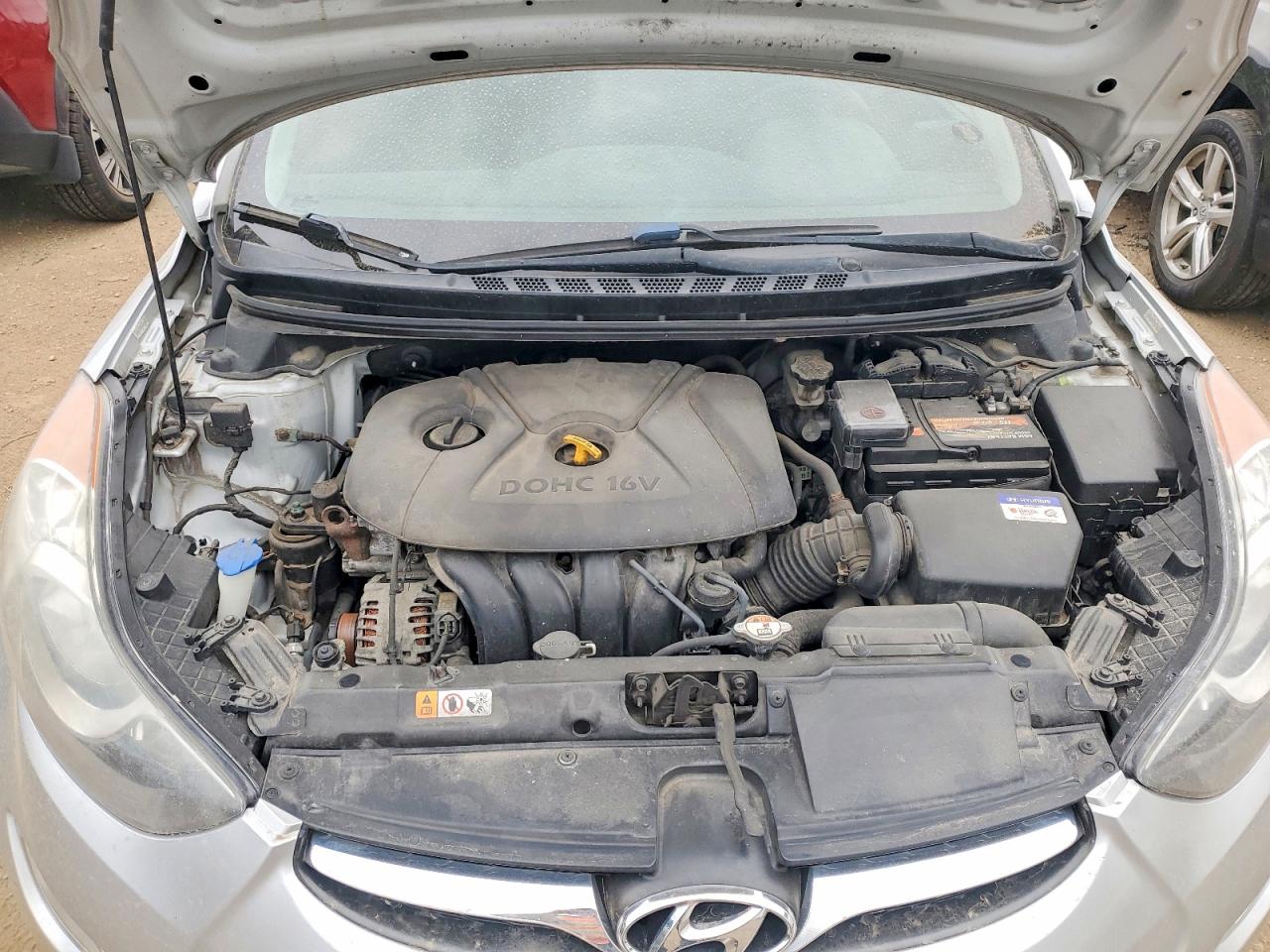 2013 Hyundai Elantra Gls Silver vin: KMHDH4AE3DU651323