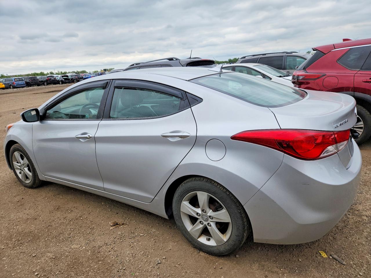 2013 Hyundai Elantra Gls Silver vin: KMHDH4AE3DU651323