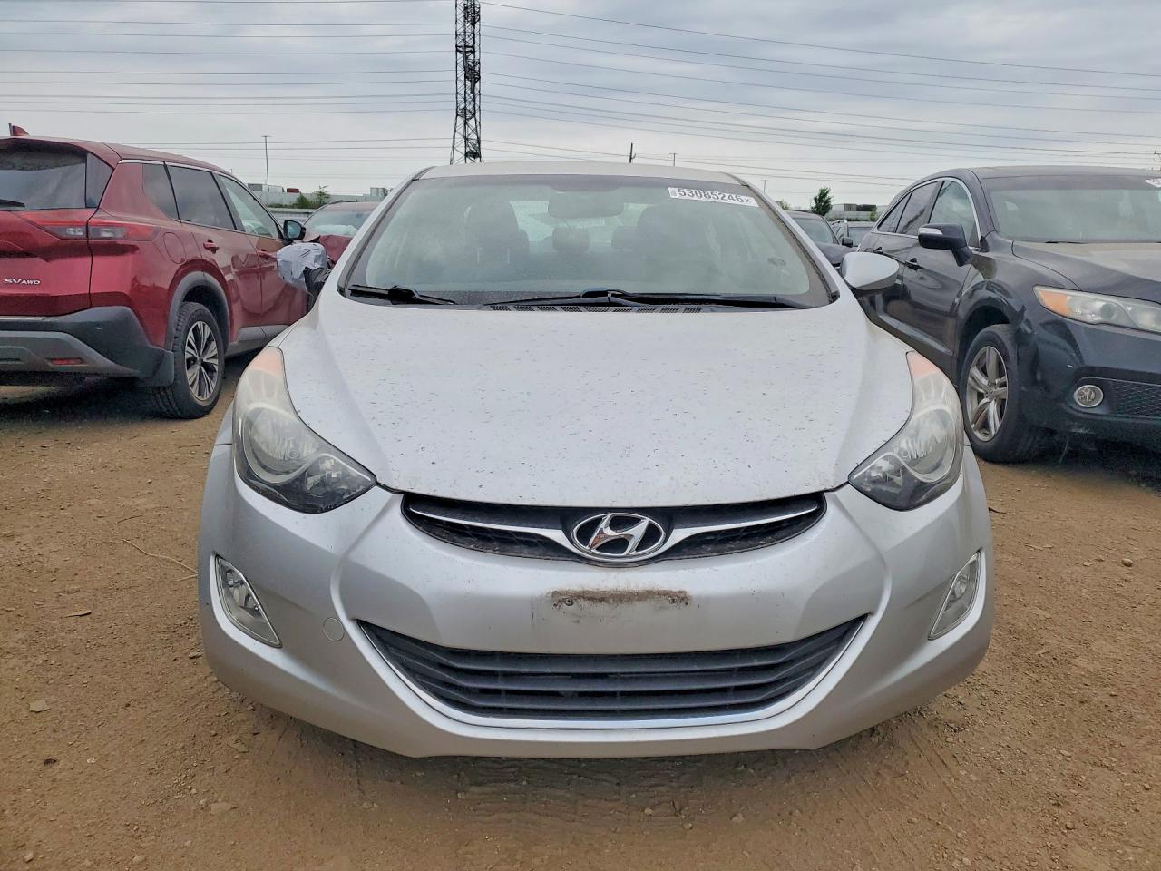 2013 Hyundai Elantra Gls Silver vin: KMHDH4AE3DU651323